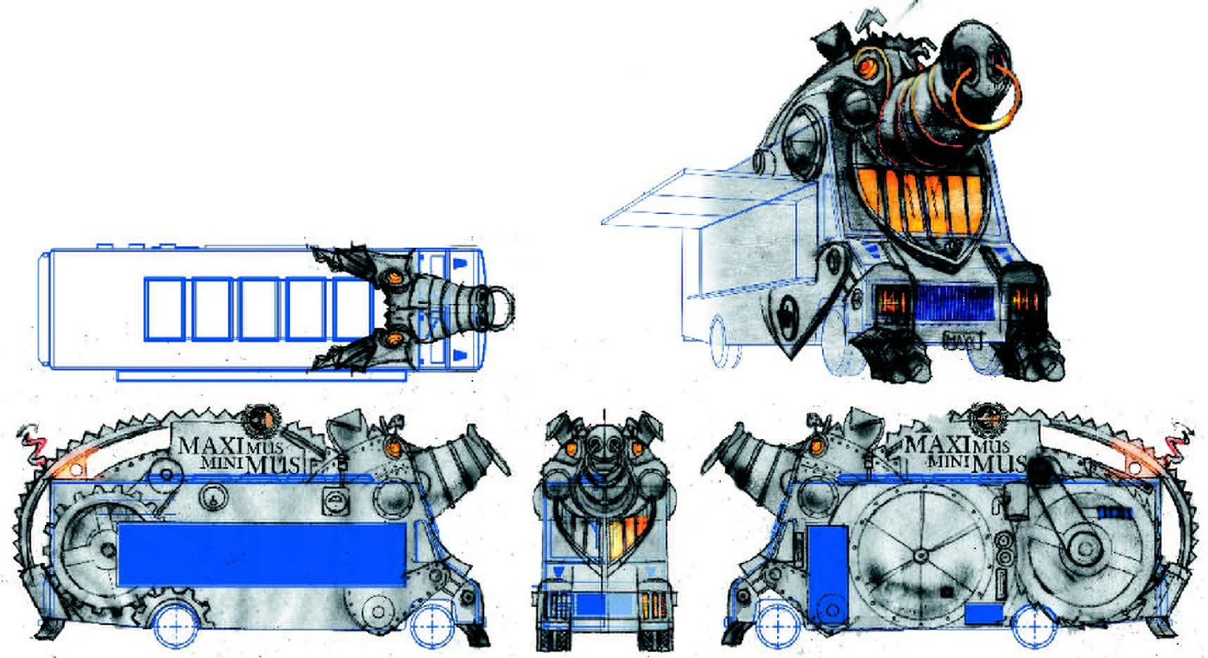 Concept work for a food truck