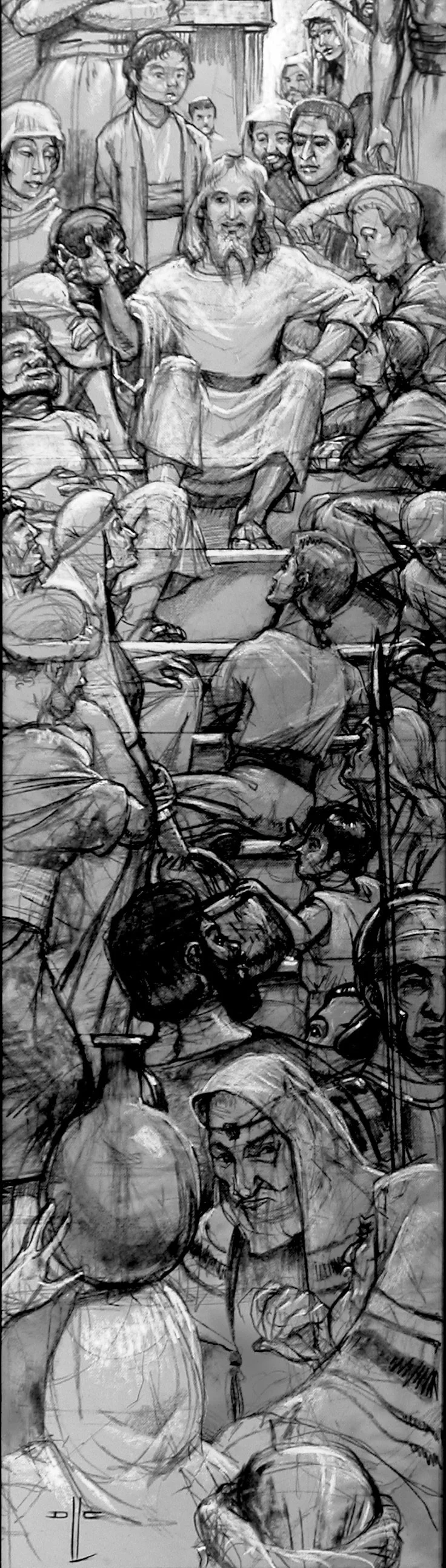 It's an illustrator site. There should be a preliminary drawing.