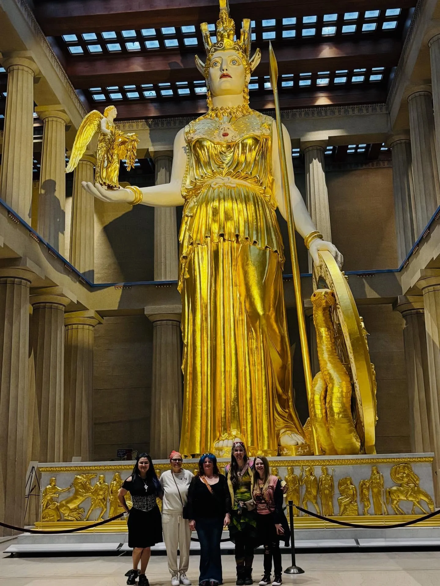 The Red Tent visited the colossal goddess Athena ✨