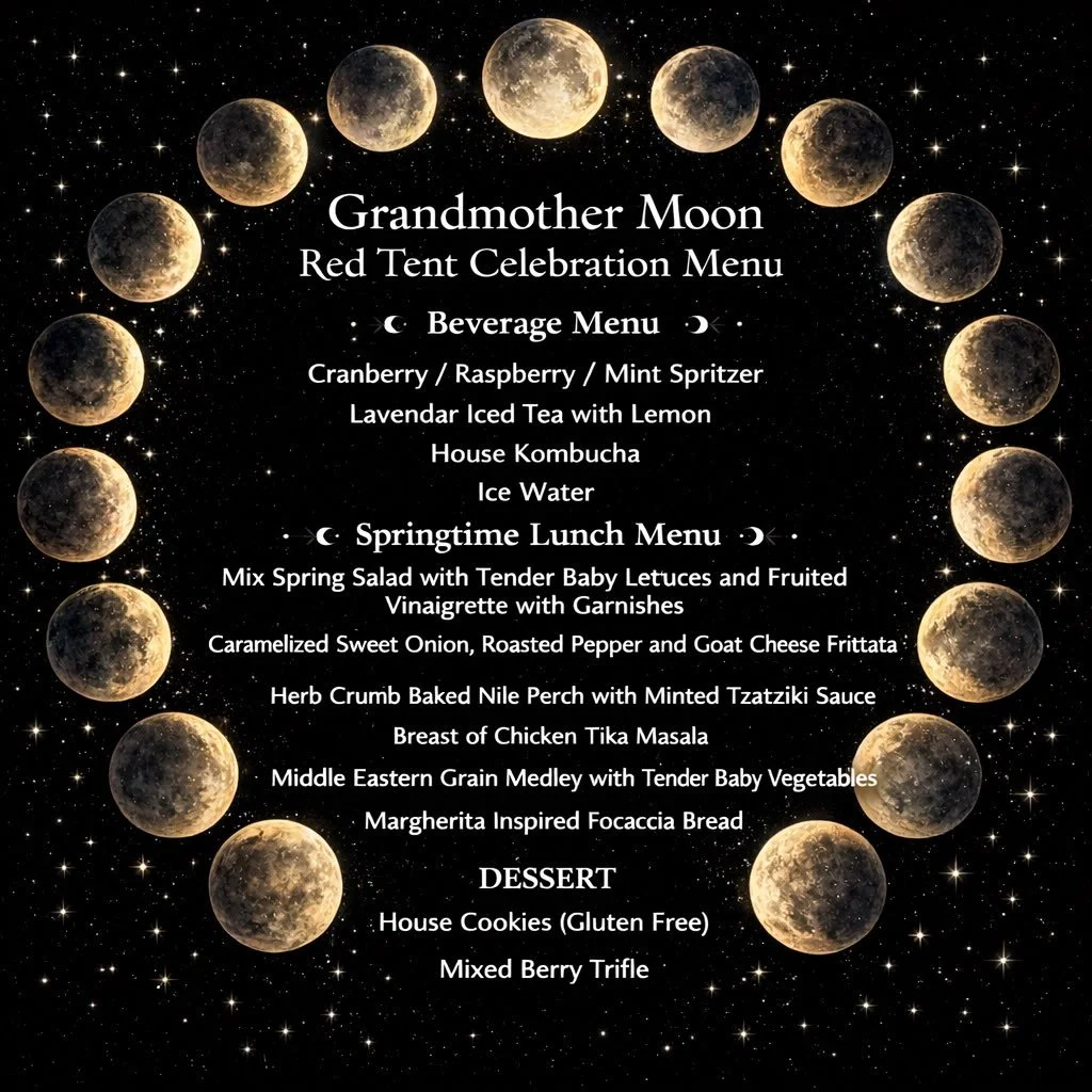 Menu drop for Red Tent on Sunday April 19th from 12:00 to 3:00. We have plenty of room in the tent! If you are interested in coming, click on link in bio to register.
 
Donation: $30 per adult
 $20 per child 

Venmo: redtentsisterhood
PayPal: spirito