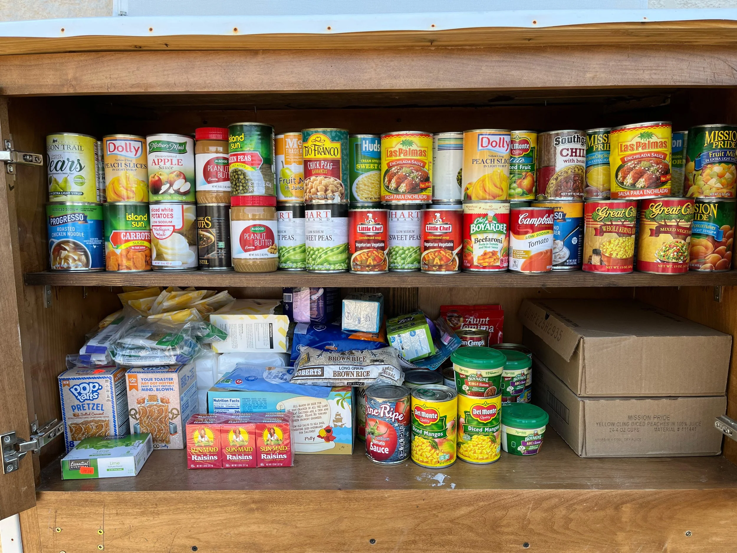 Food/clothing donation collections