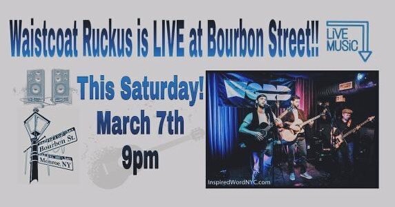 This Saturday! Starts at 9pm come stop by for some fun! 🍻🎶