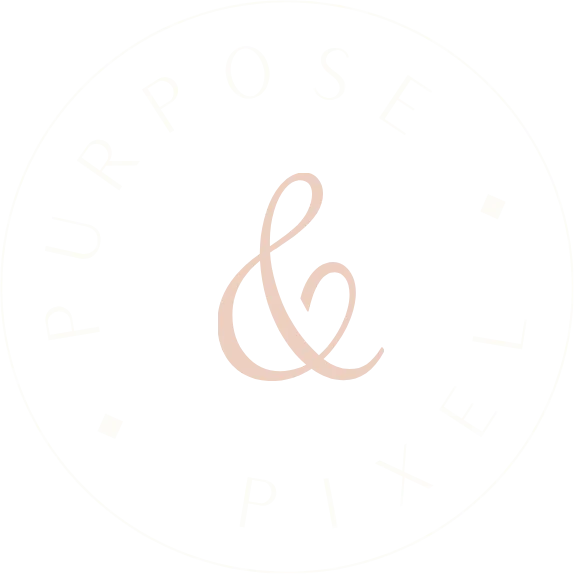 Circular Purpose & Pixel Logo Badge