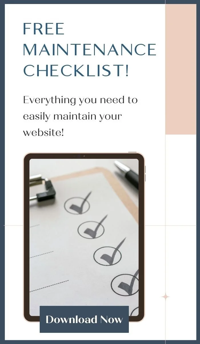ree Website Maintenance Checklist Opt-in