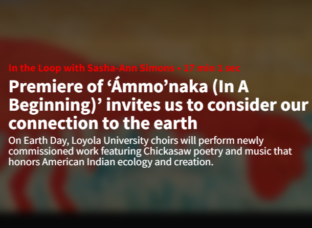 WBEZ Ammo'naka Premiere Interview