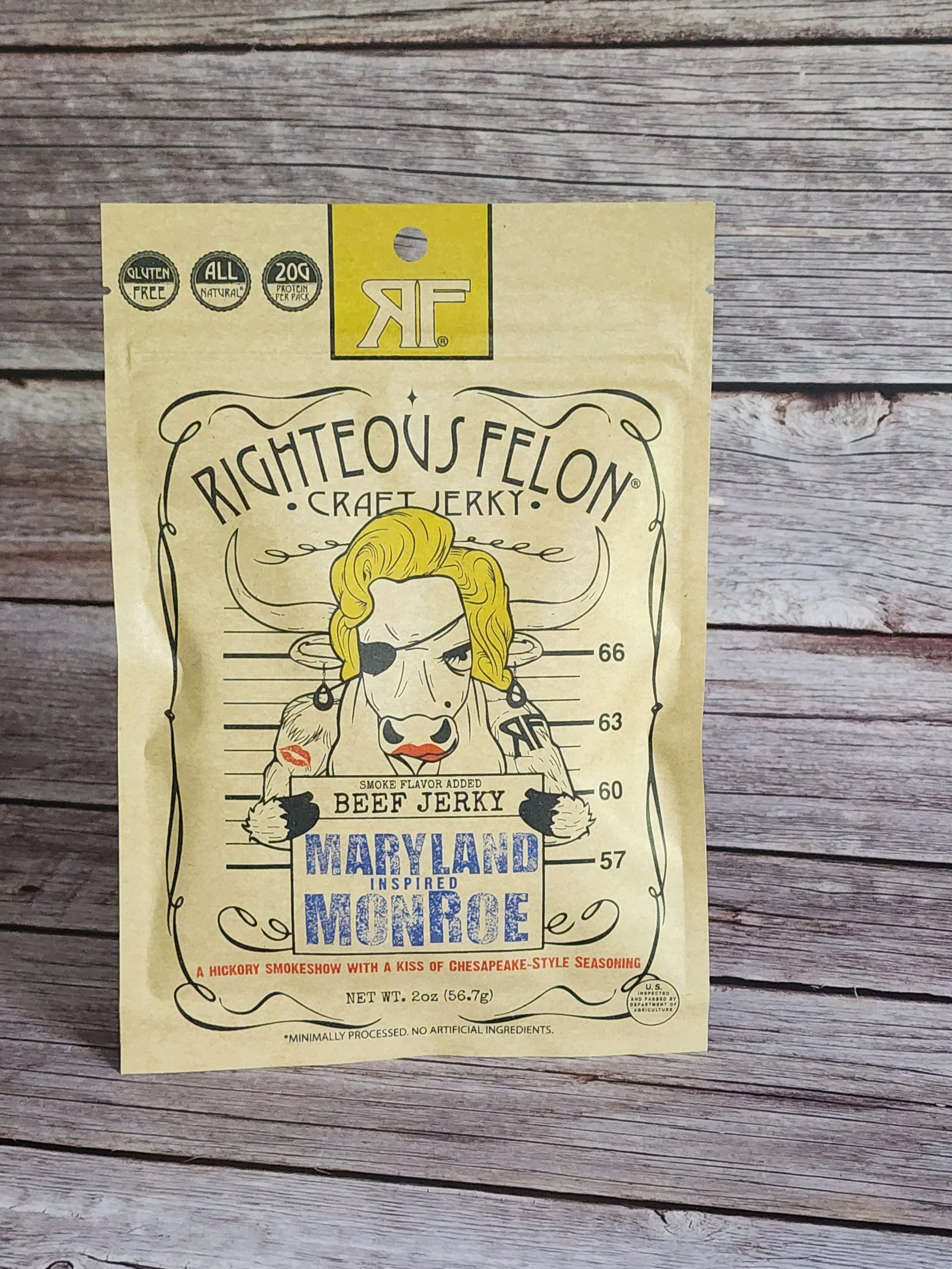 Righteous Felon Maryland Monroe Beef Jerky