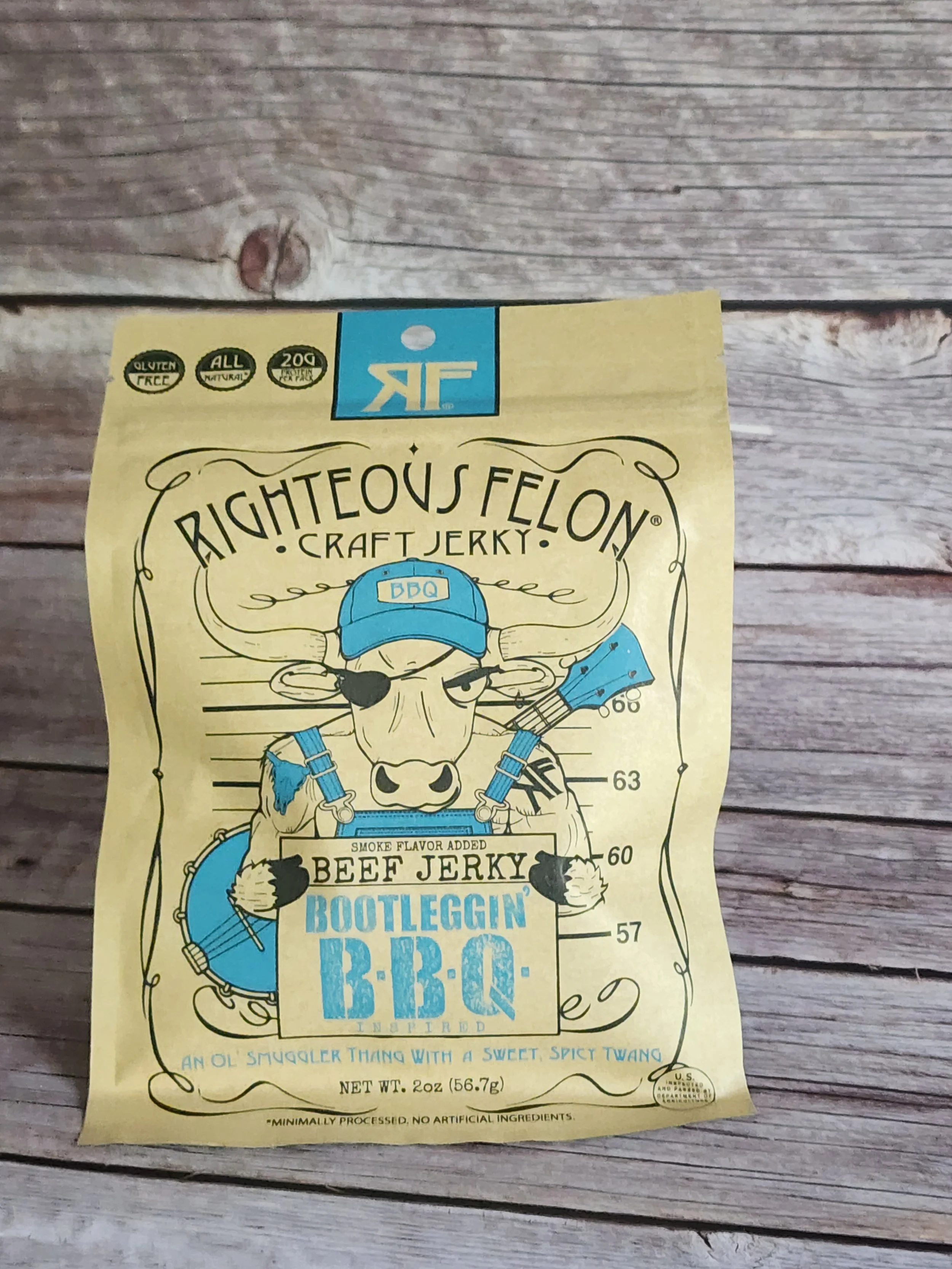 Righteous Felon Bootleggin BBQ Beef Jerky