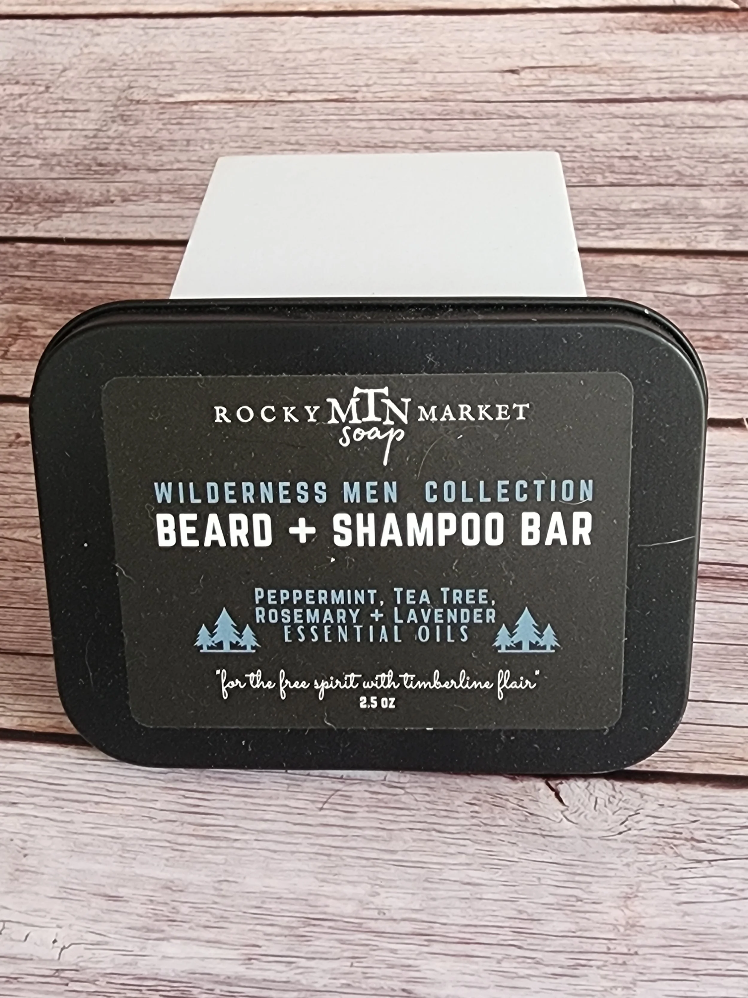 Rocky Mountain Soap Market Wilderness Men Beard and Shampoo Bar