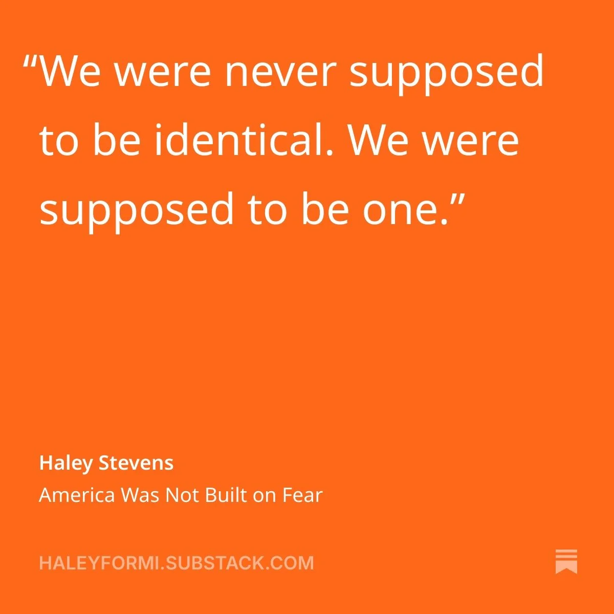 Stevens: “We were supposed to be one”
