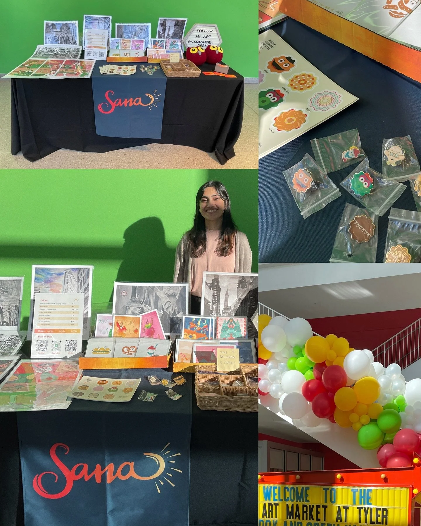 I had a blast vending @tyleralum @tyler_artandarchitecture 2024 art market! It was awesome meeting new people and seeing all of the talent of alumni artists! And the golden hour in the green halls was magical 🍂🎨✨🌞

Thank you all for the support an