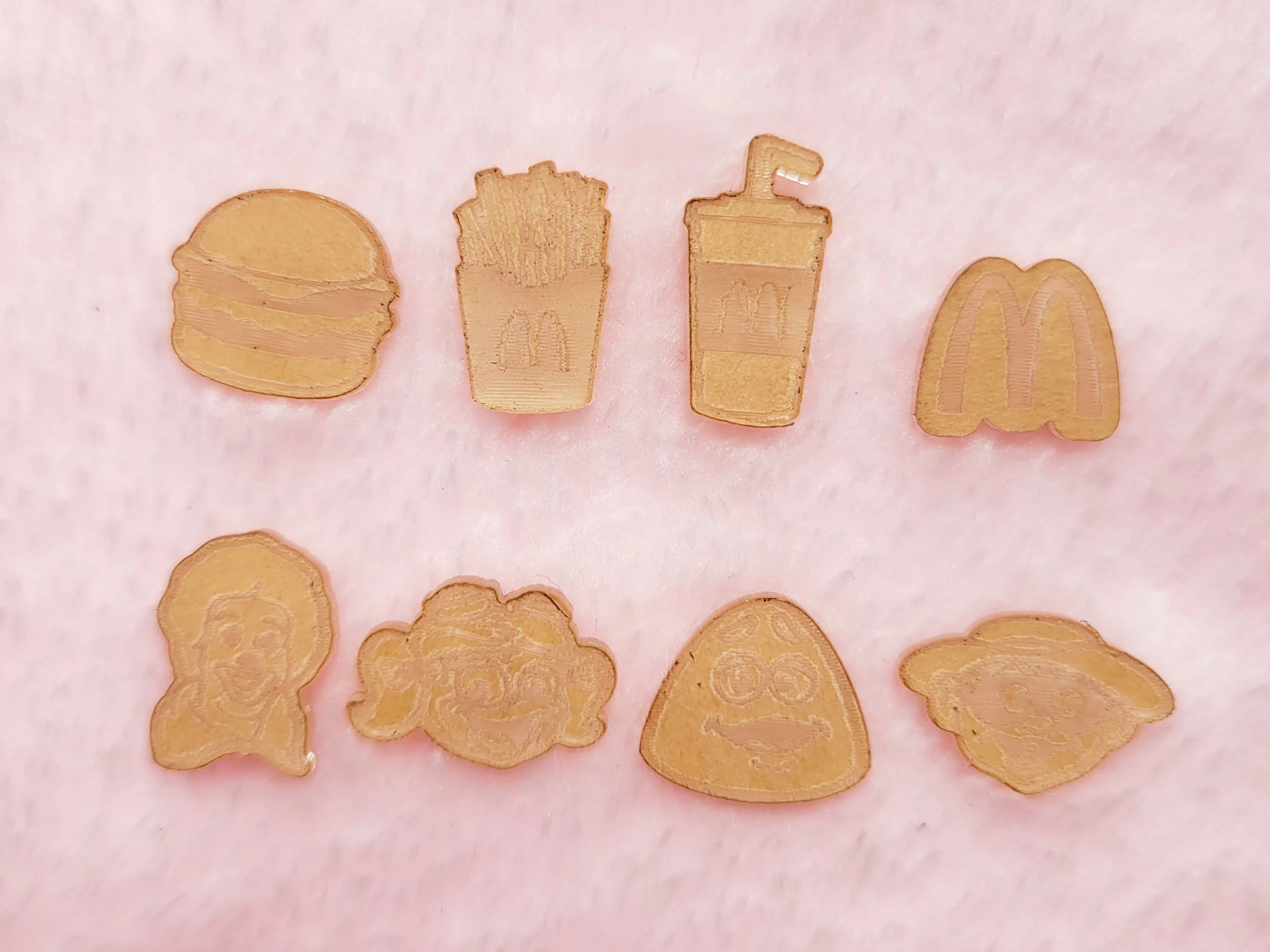 M Characters and Fast Food Bits