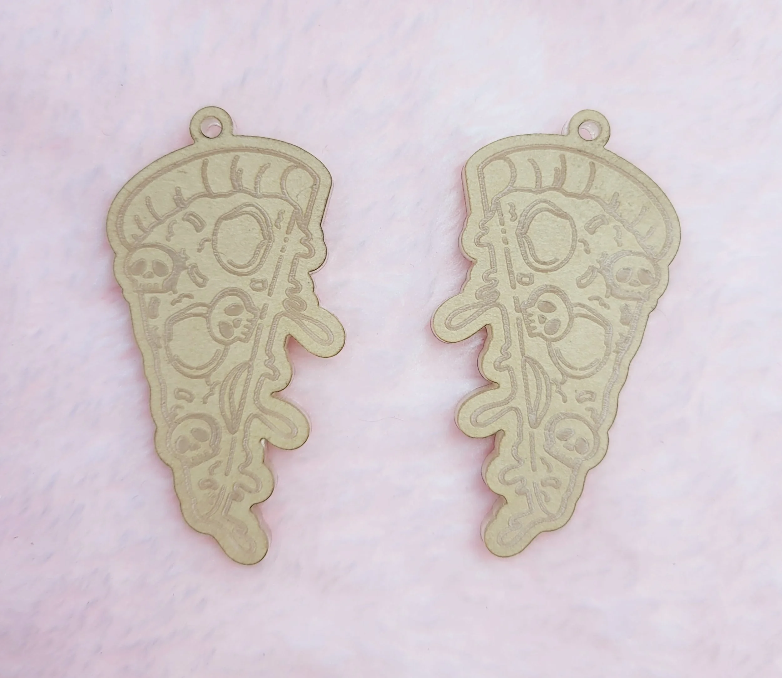 Creepy Pizza Earrings