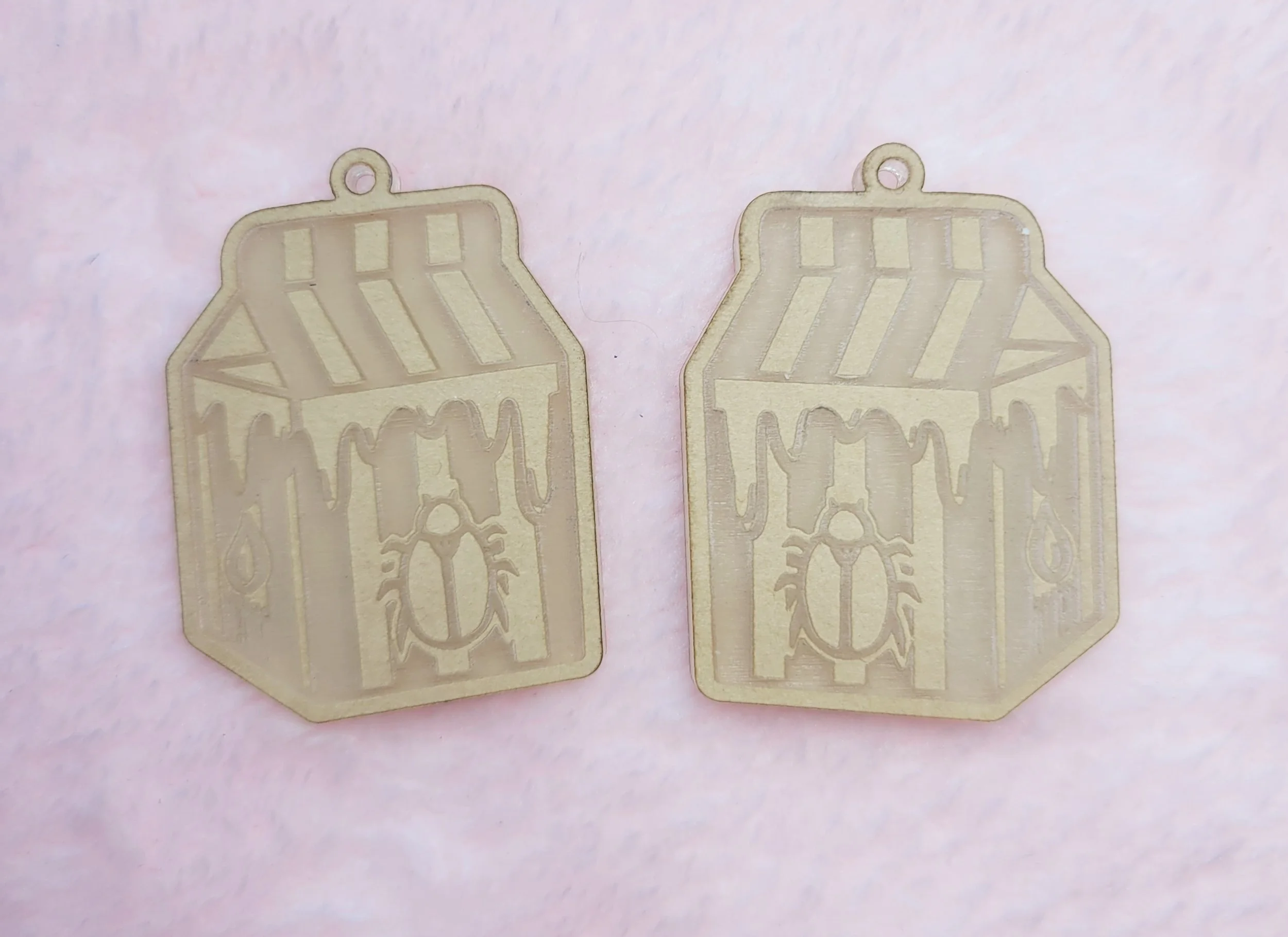 Beetle Carton Earrings