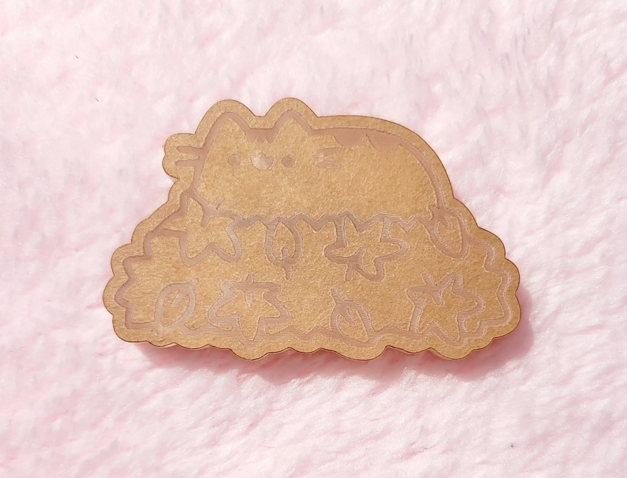 Cute Cat Sitting On Autumn Leaf Pile Flat