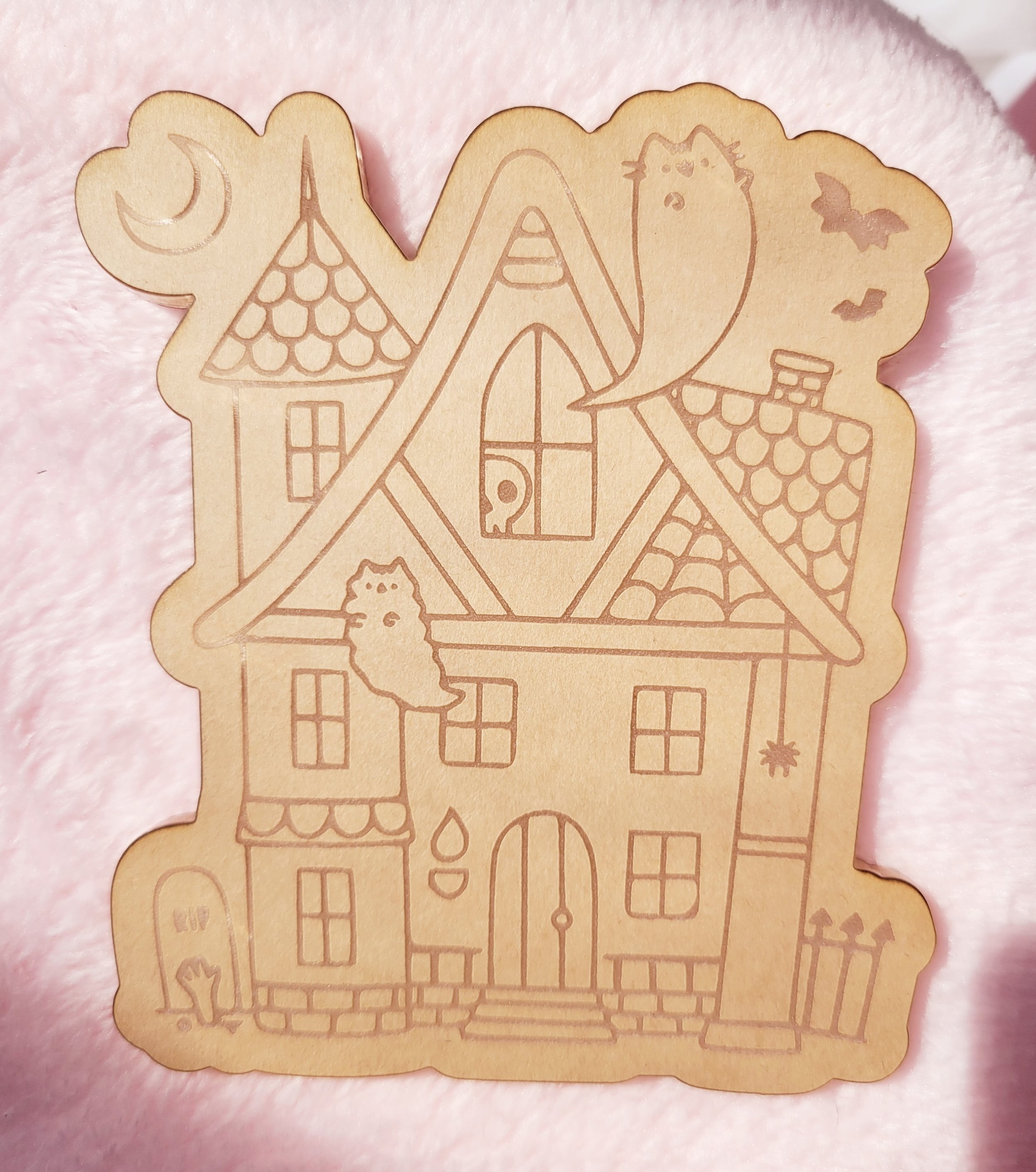 Cute Cat Haunted House Flat