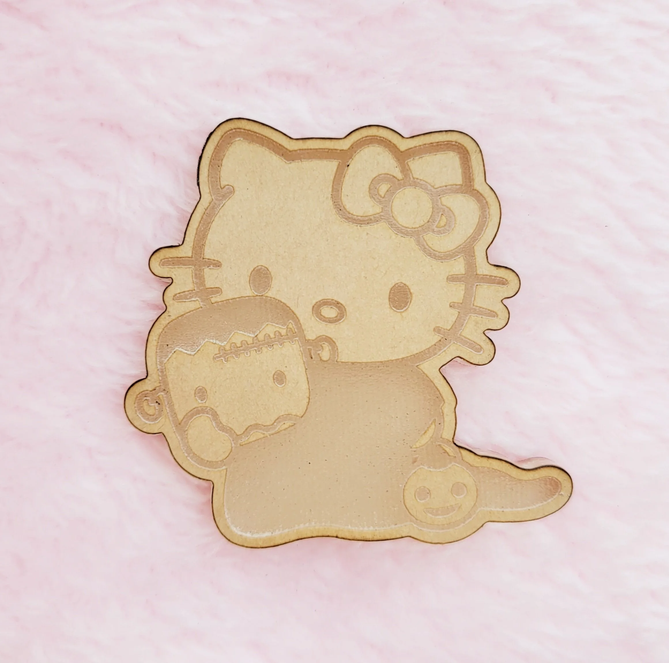 Frankenstein Kitty Trick or Treat Flat