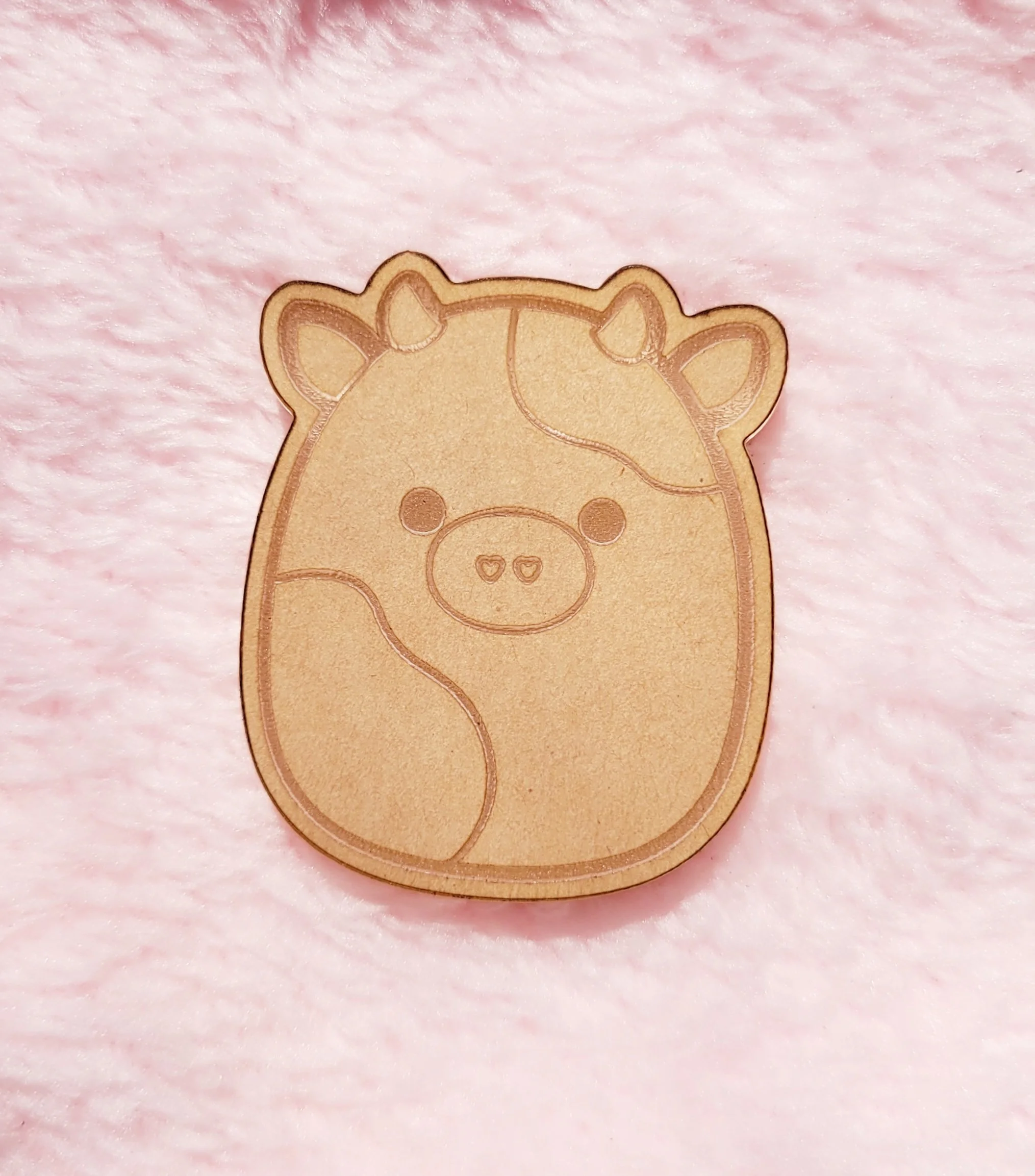 Heart Nose Cow Squish Flat