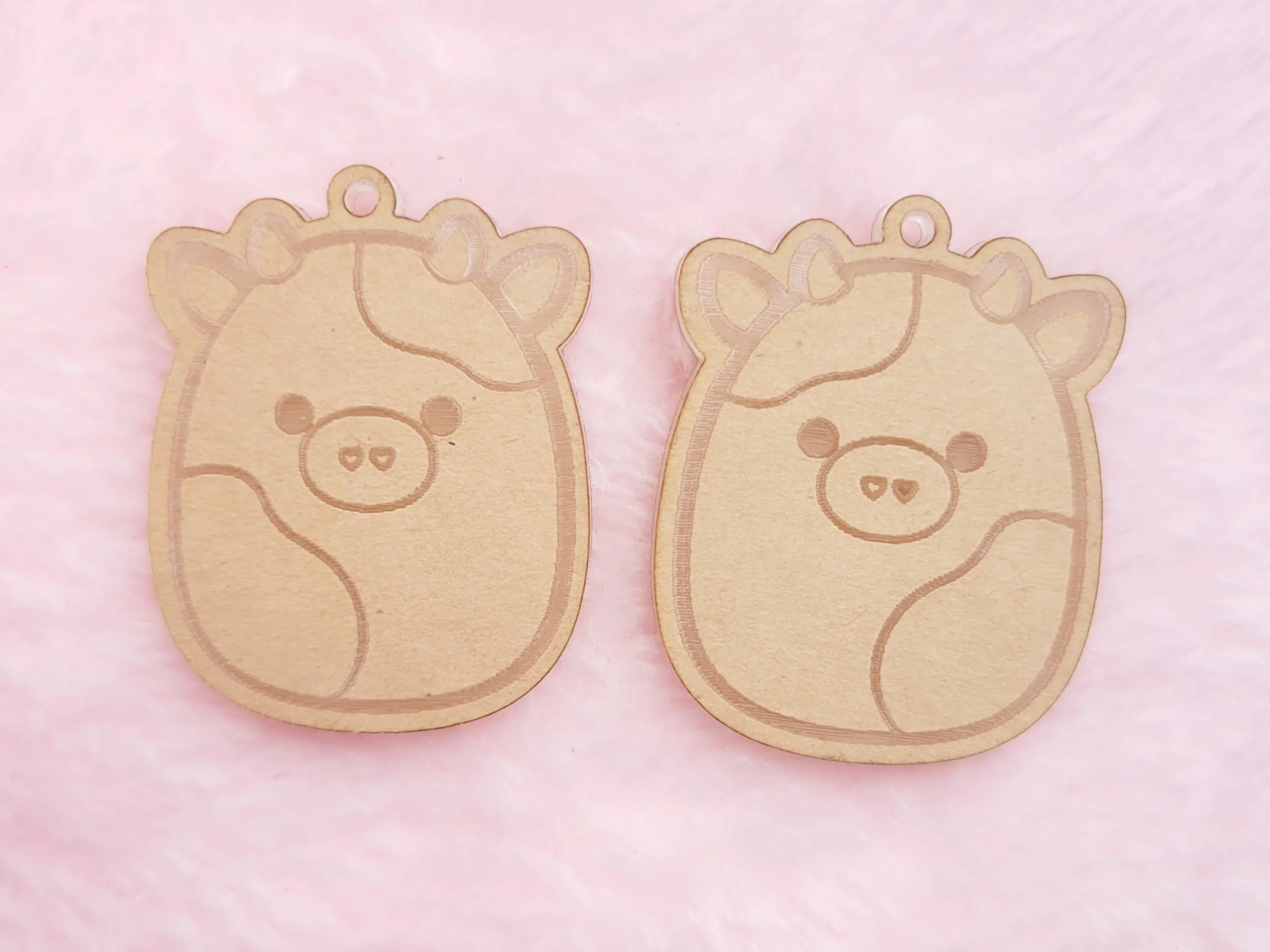 Heart Nose Cow Squish Earrings