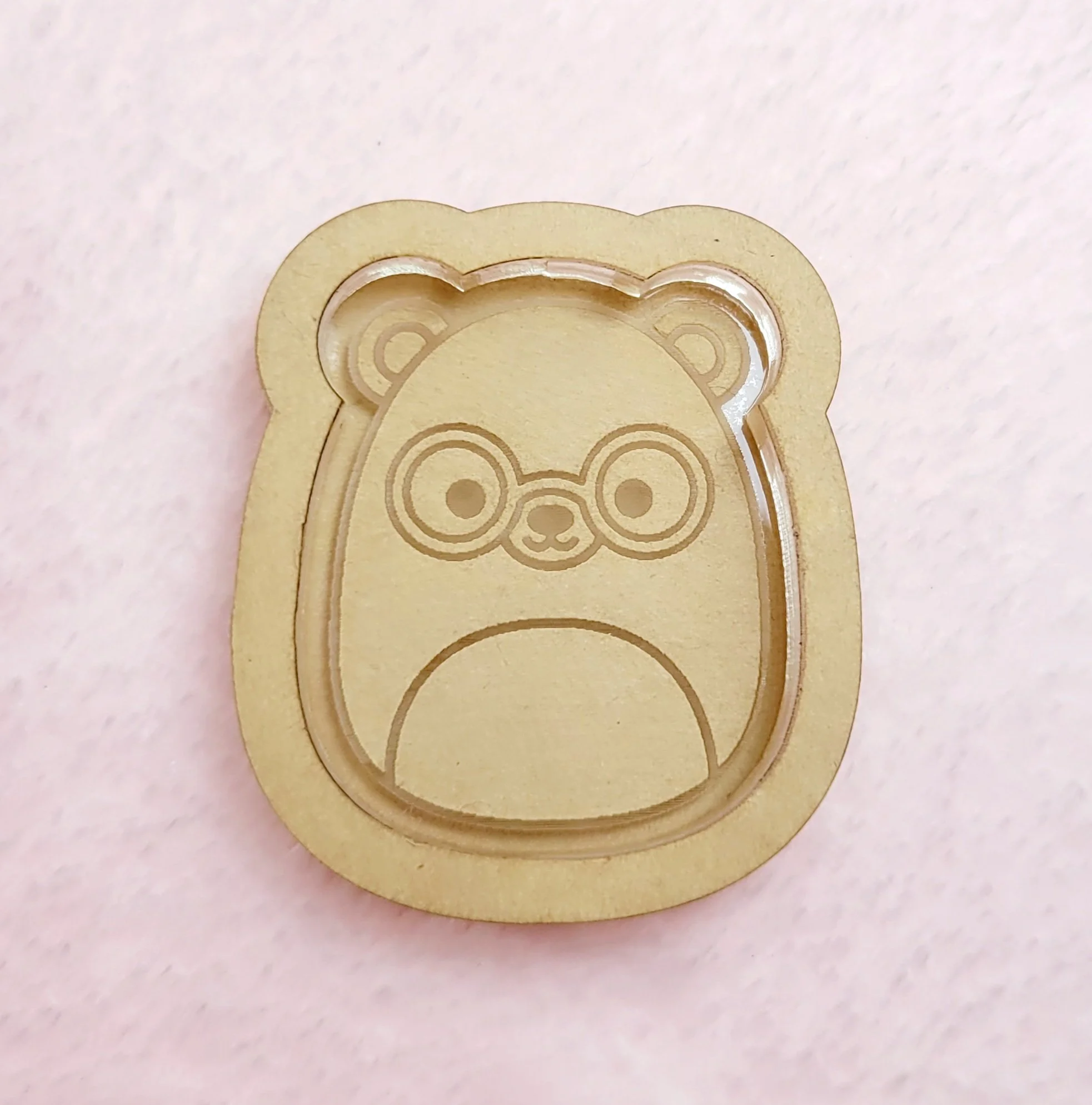 Bear with Glasses Squish Shaker