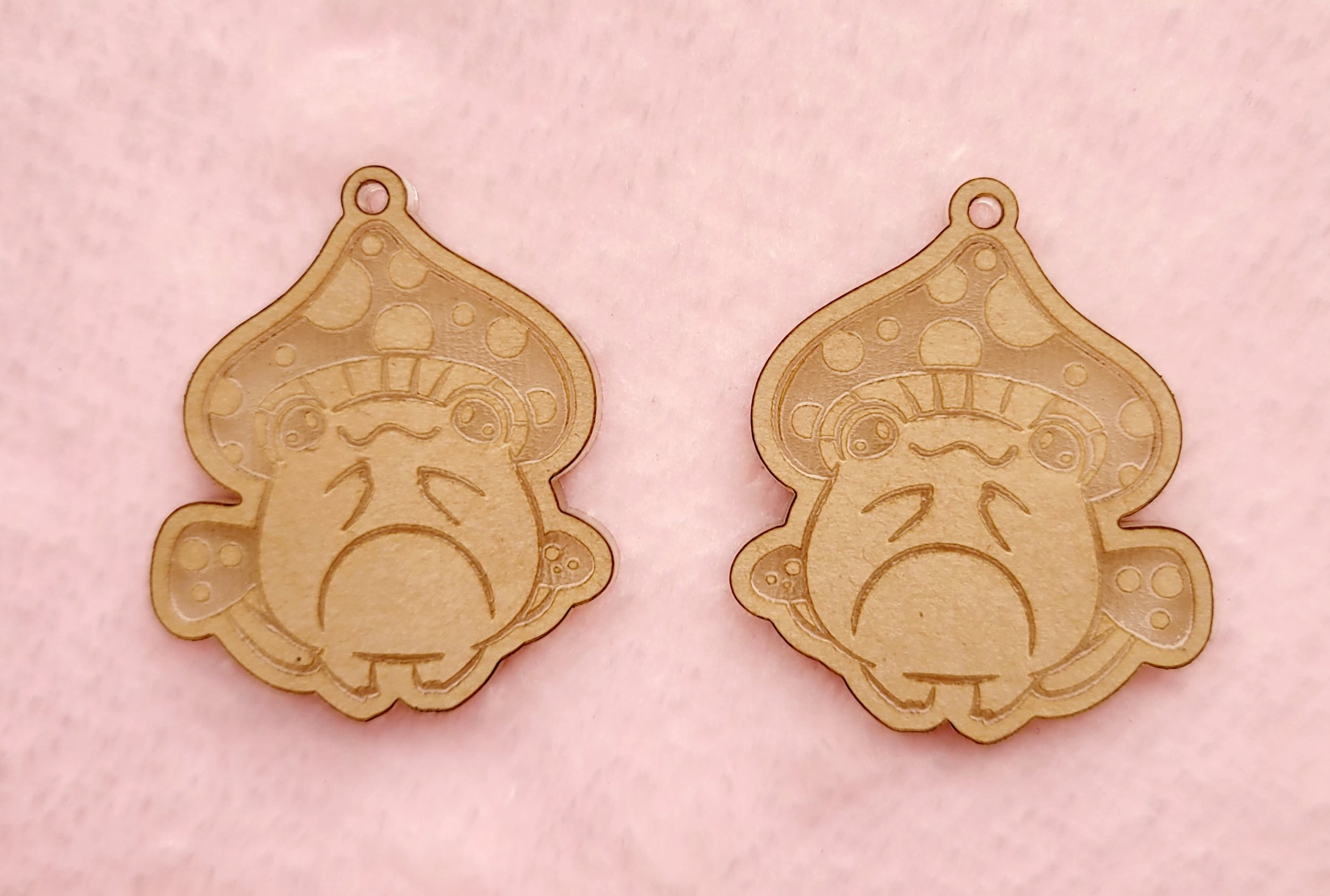 Froggy Mushroom Head Earrings