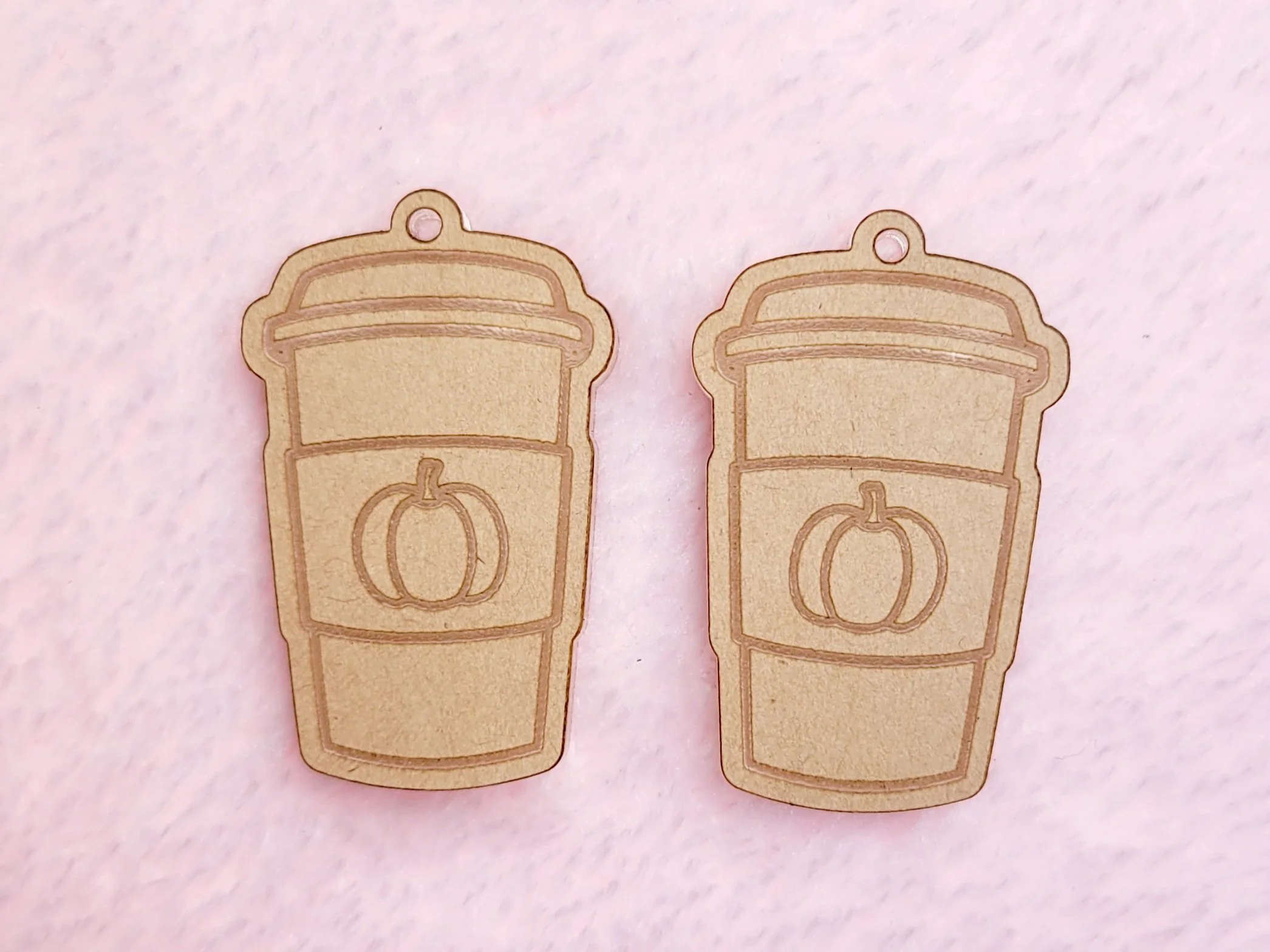 Pumpkin Coffee Cup Earrings