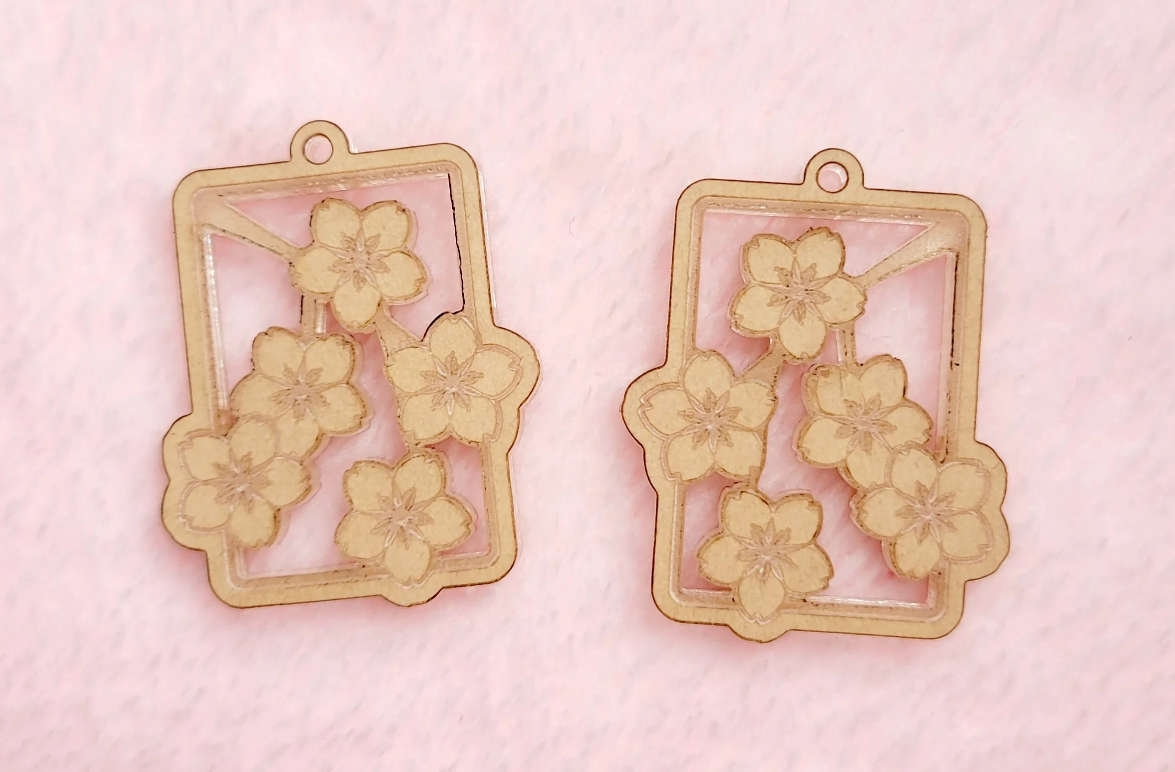 Sakura Frame Earrings