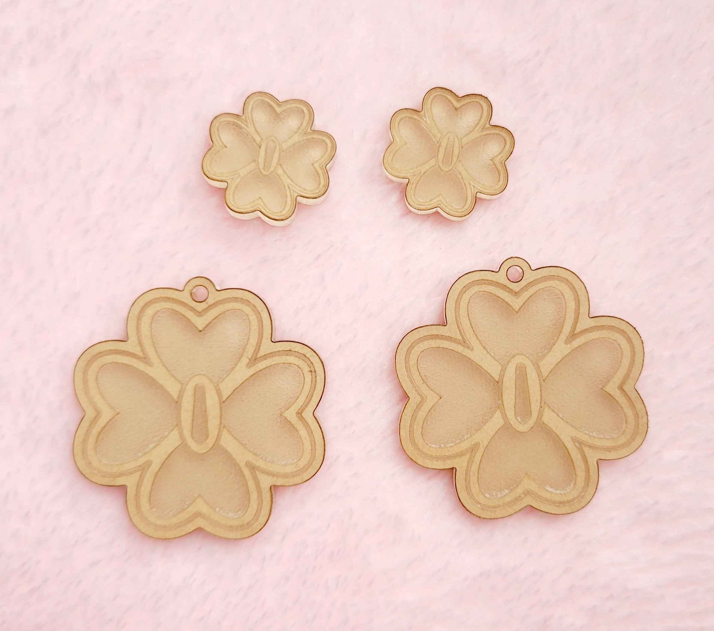 Anime Flower Sword Earring Set