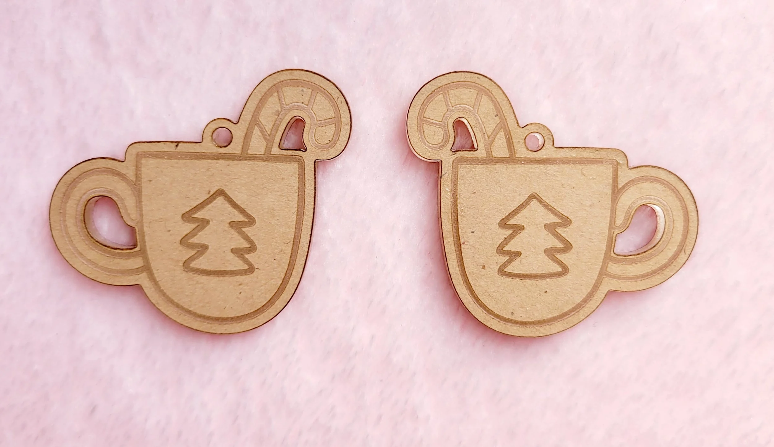 Kawaii Christmas Mug Earrings