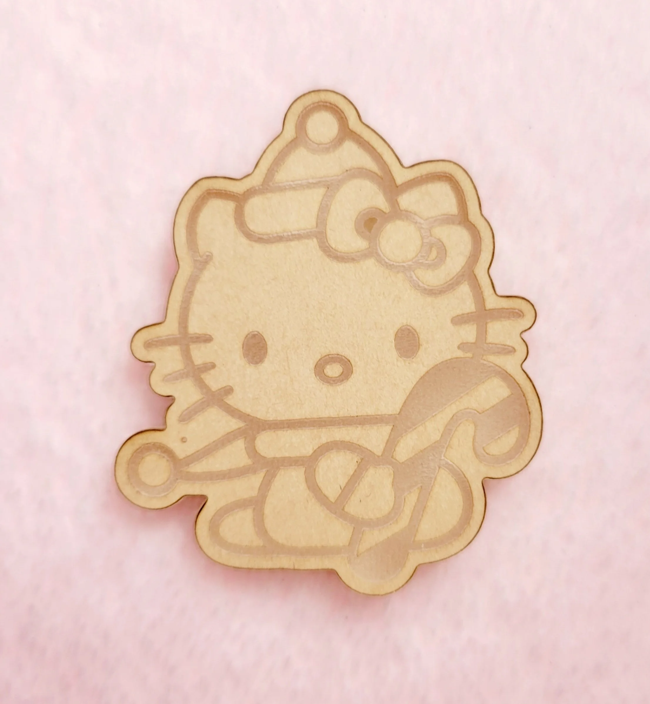Kawaii Candy Cane Kitty Flat