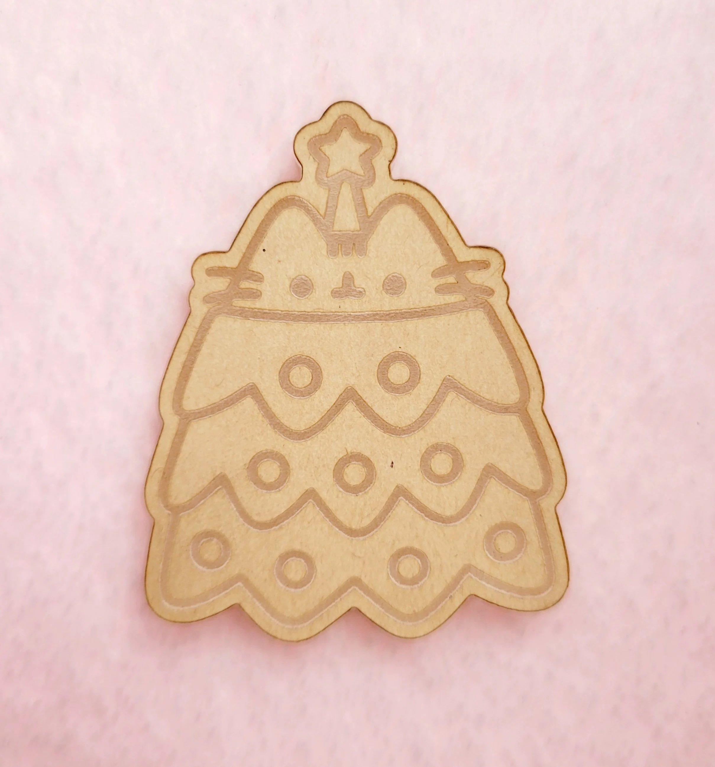 Kawaii Chubby Kitty Tree Flat