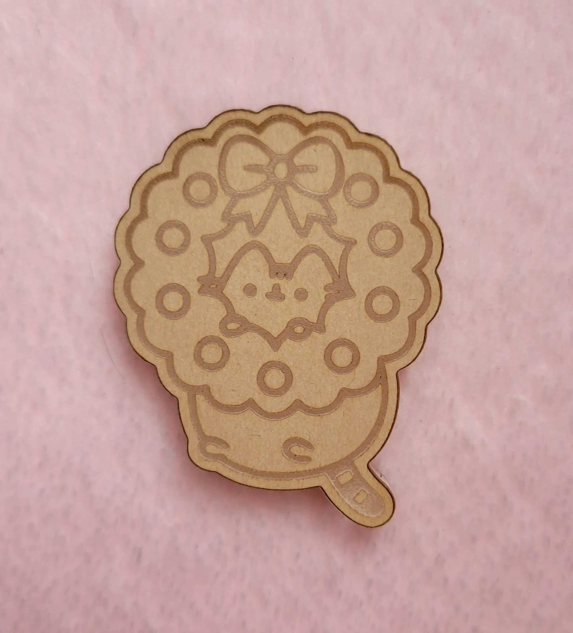 Kawaii Chubby Kitty Wreath Flat