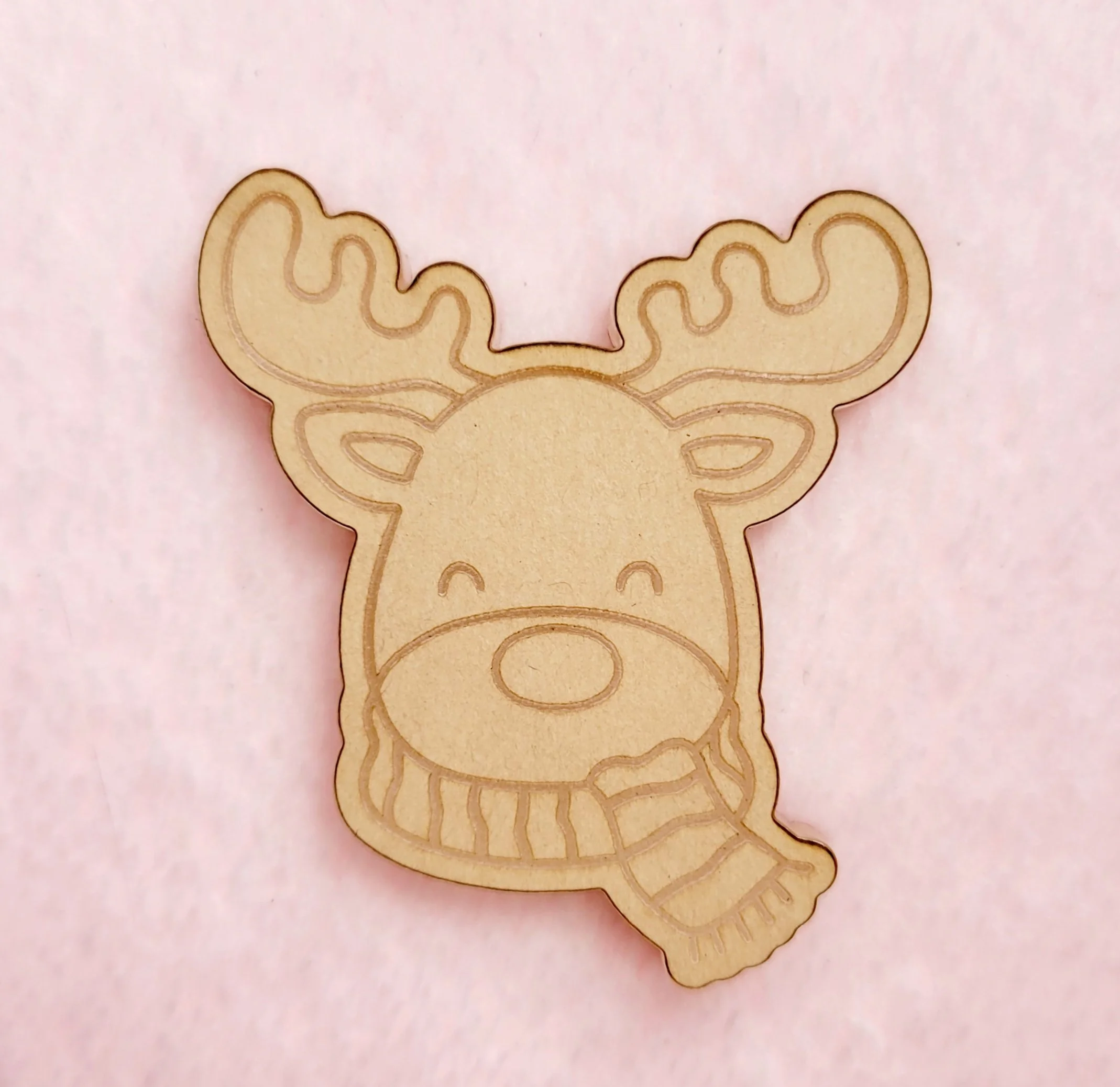 Winter Scarf Reindeer Flat