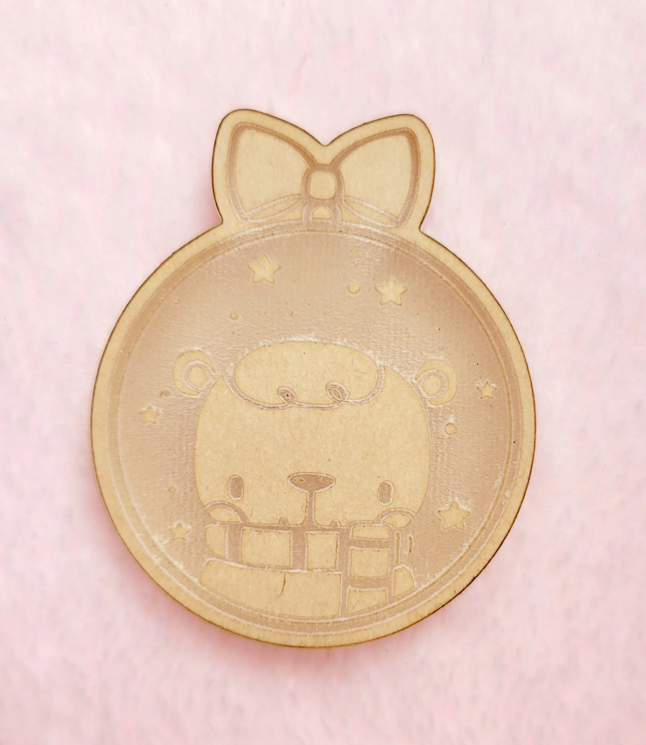 Kawaii Bear Ornament Flat