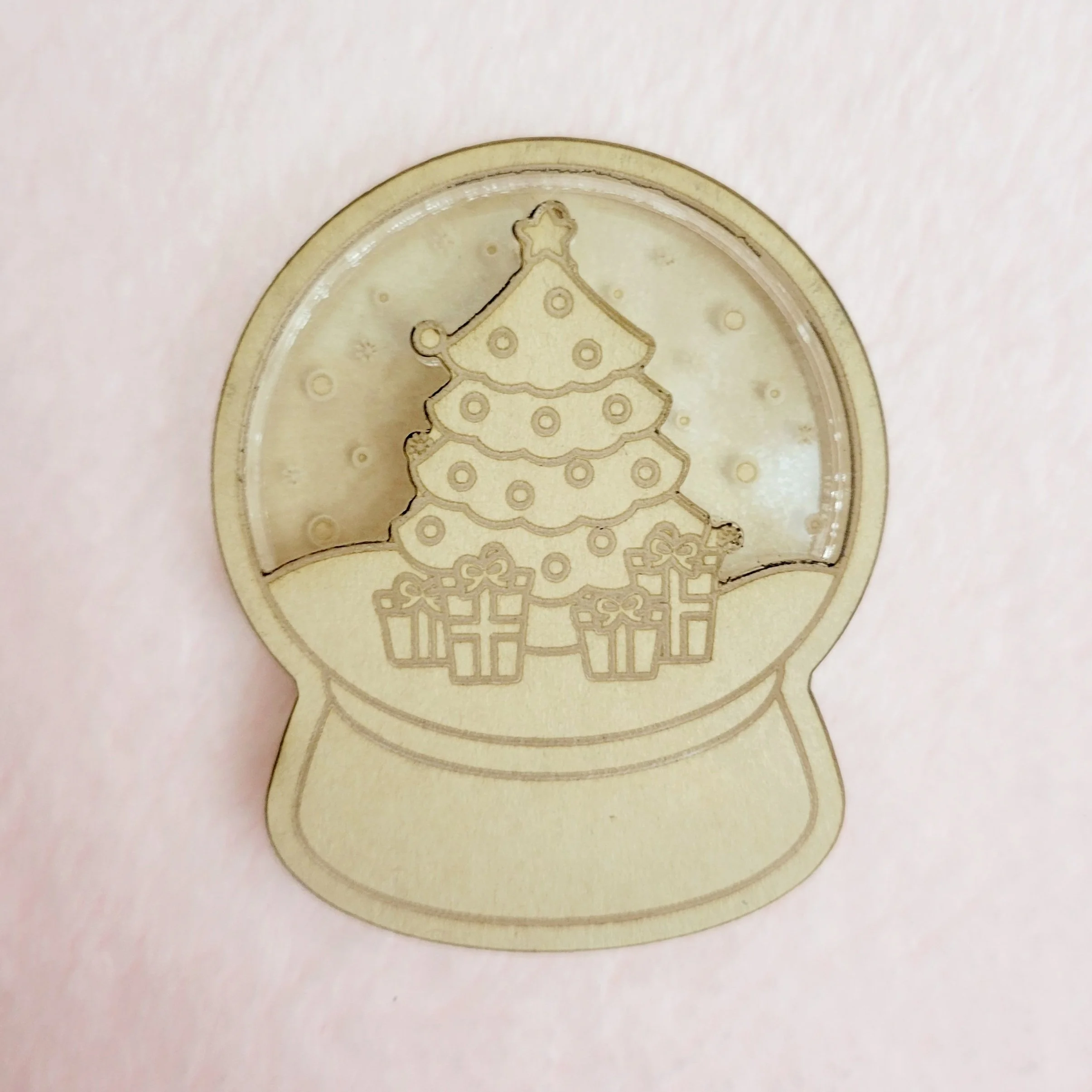 Kawaii Christmas Tree Snow Globe Shaker