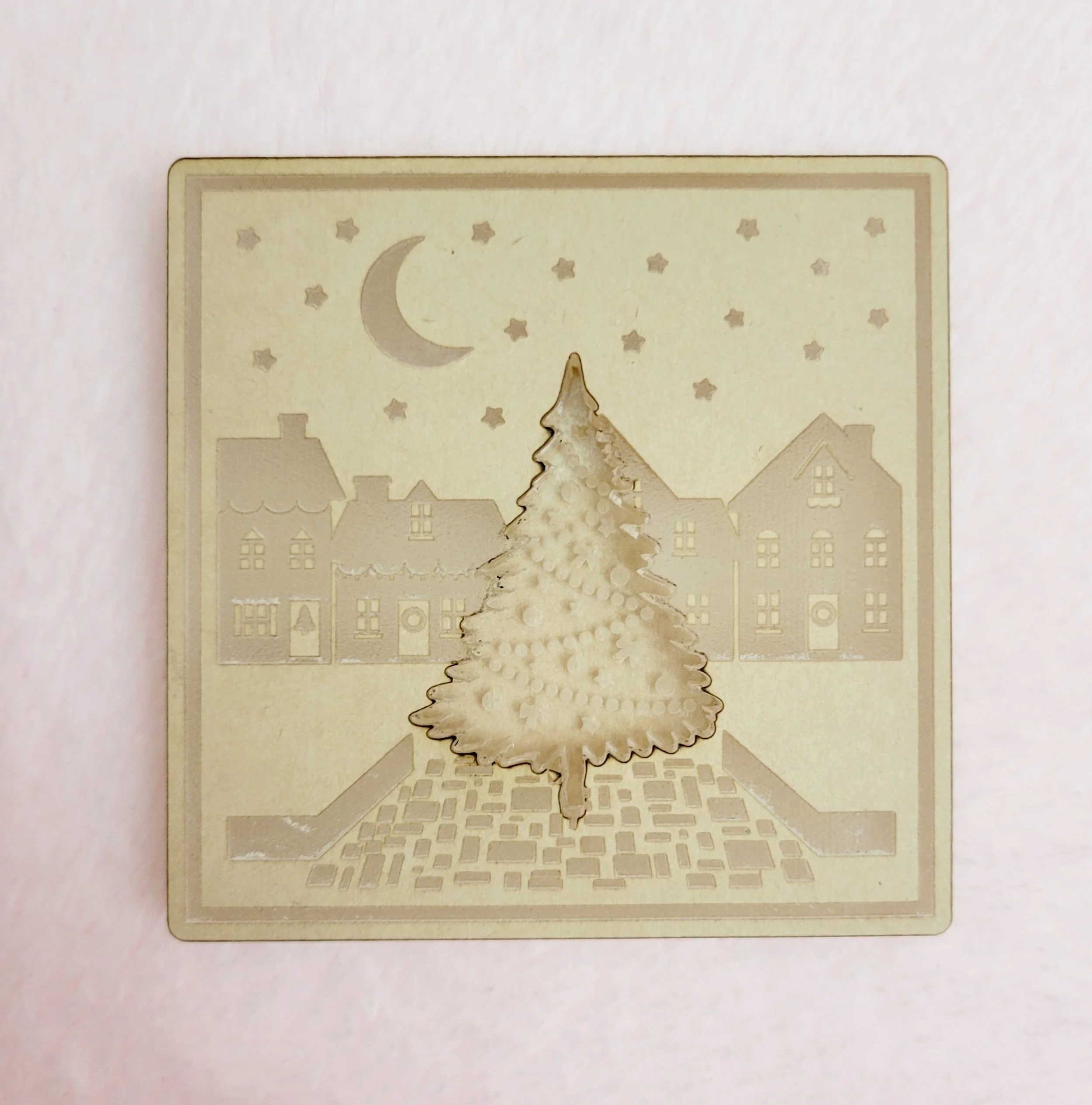 Christmas Village Scene Shaker