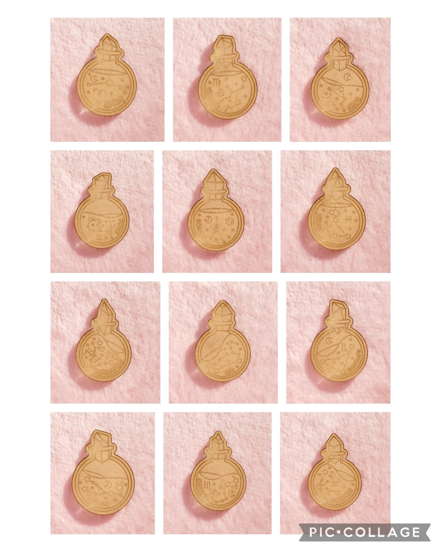 Horoscope Crystal Jar Flat