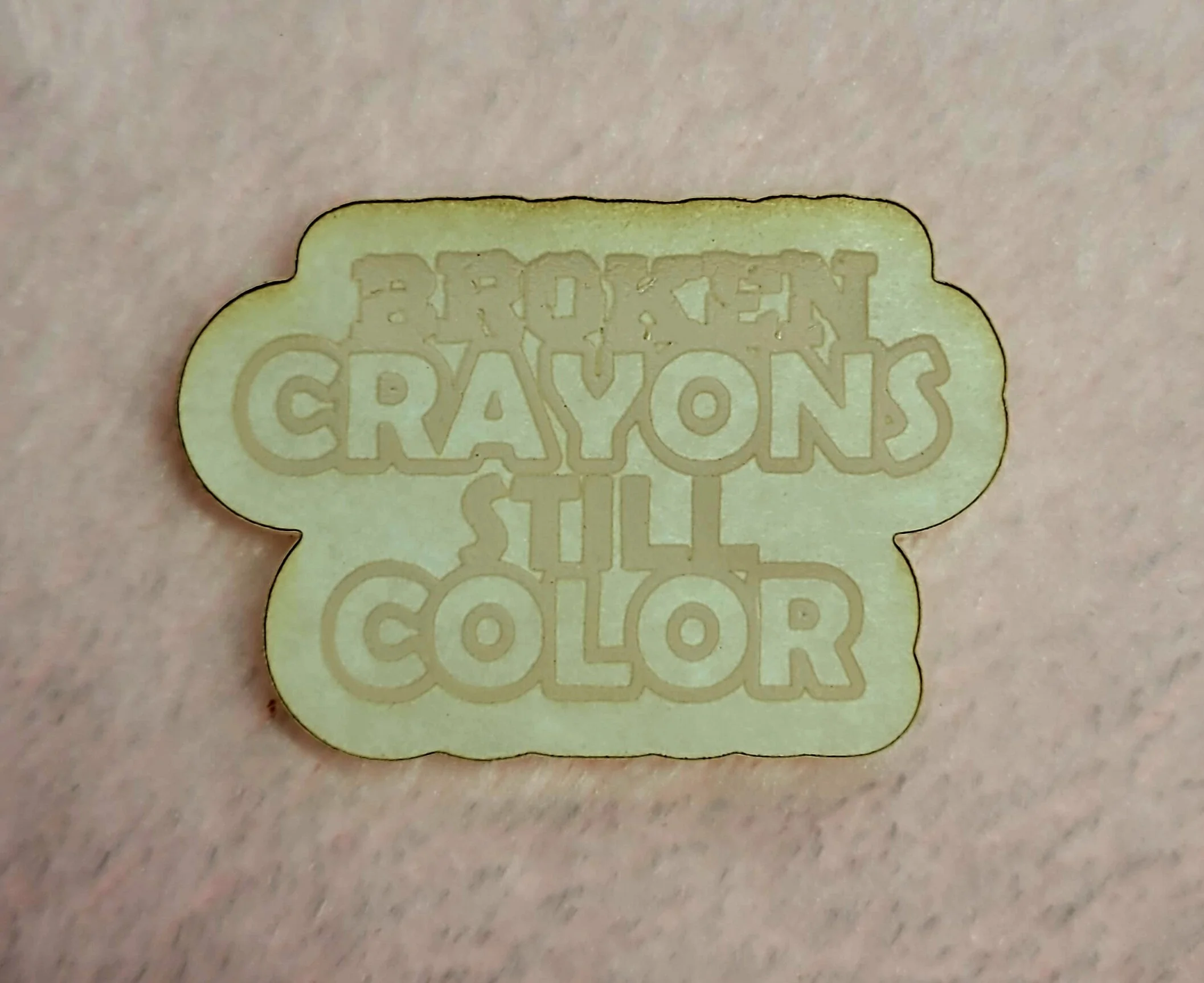 Broken Crayons Still Color Words Flat