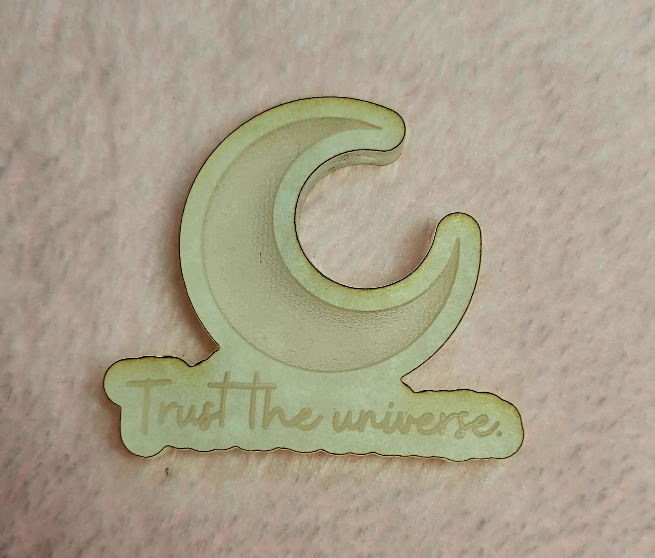 Trust the Universe Moon Flat