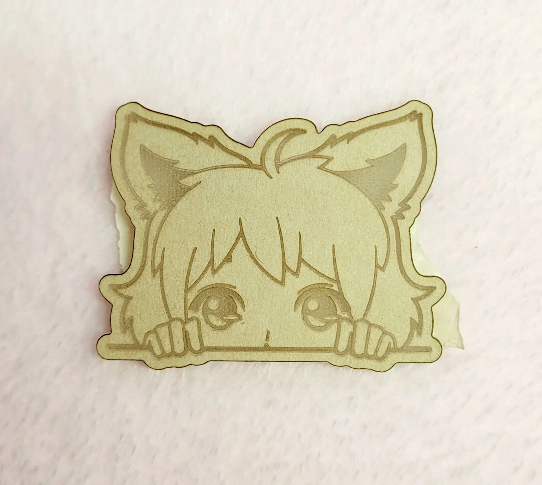 Anime Girl With Cat Ears Flat