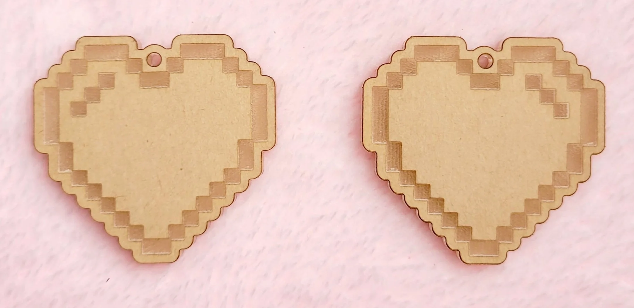 Whole Pixel Heart Earrings