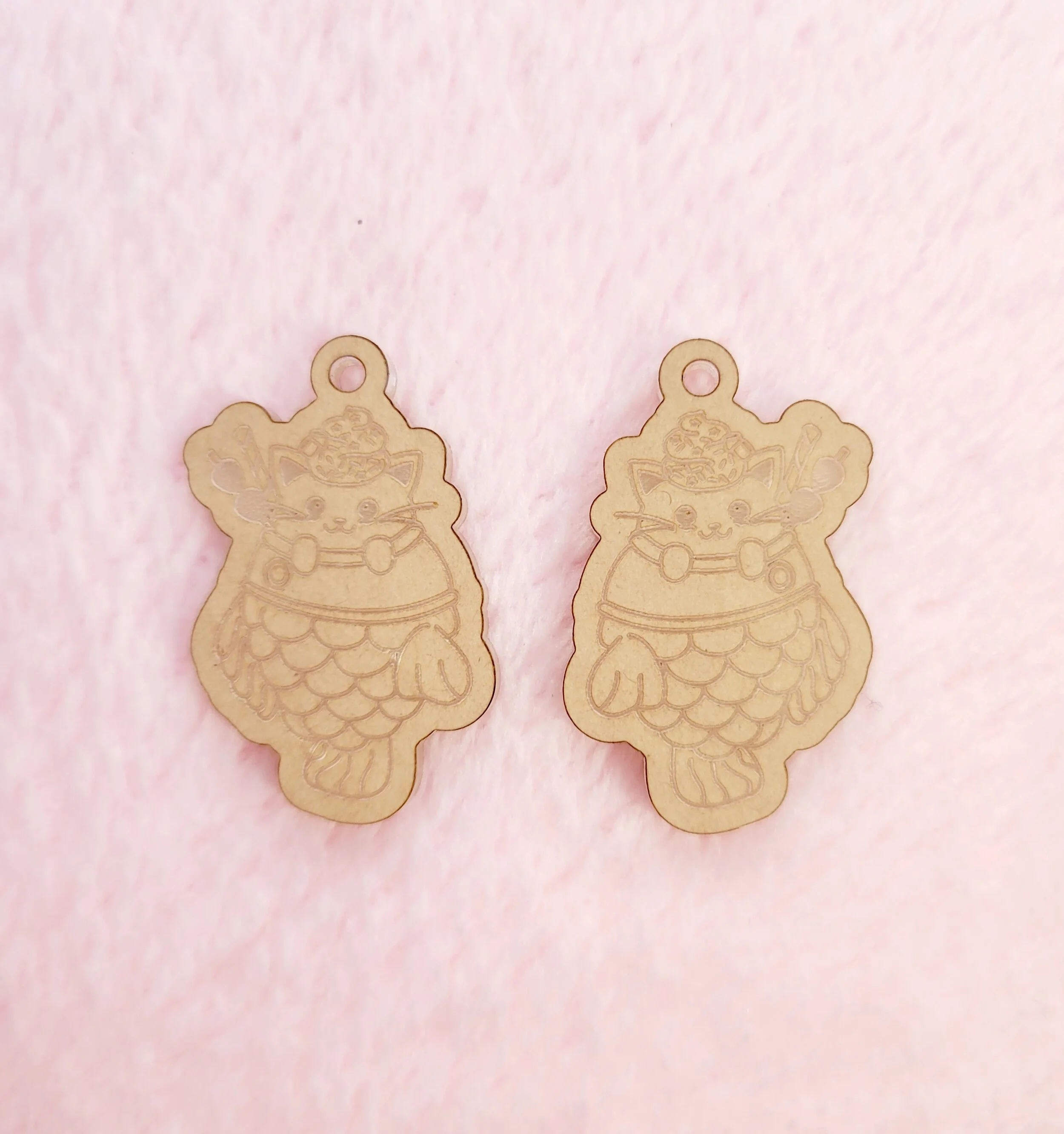 Kitty Taiyaki Earrings
