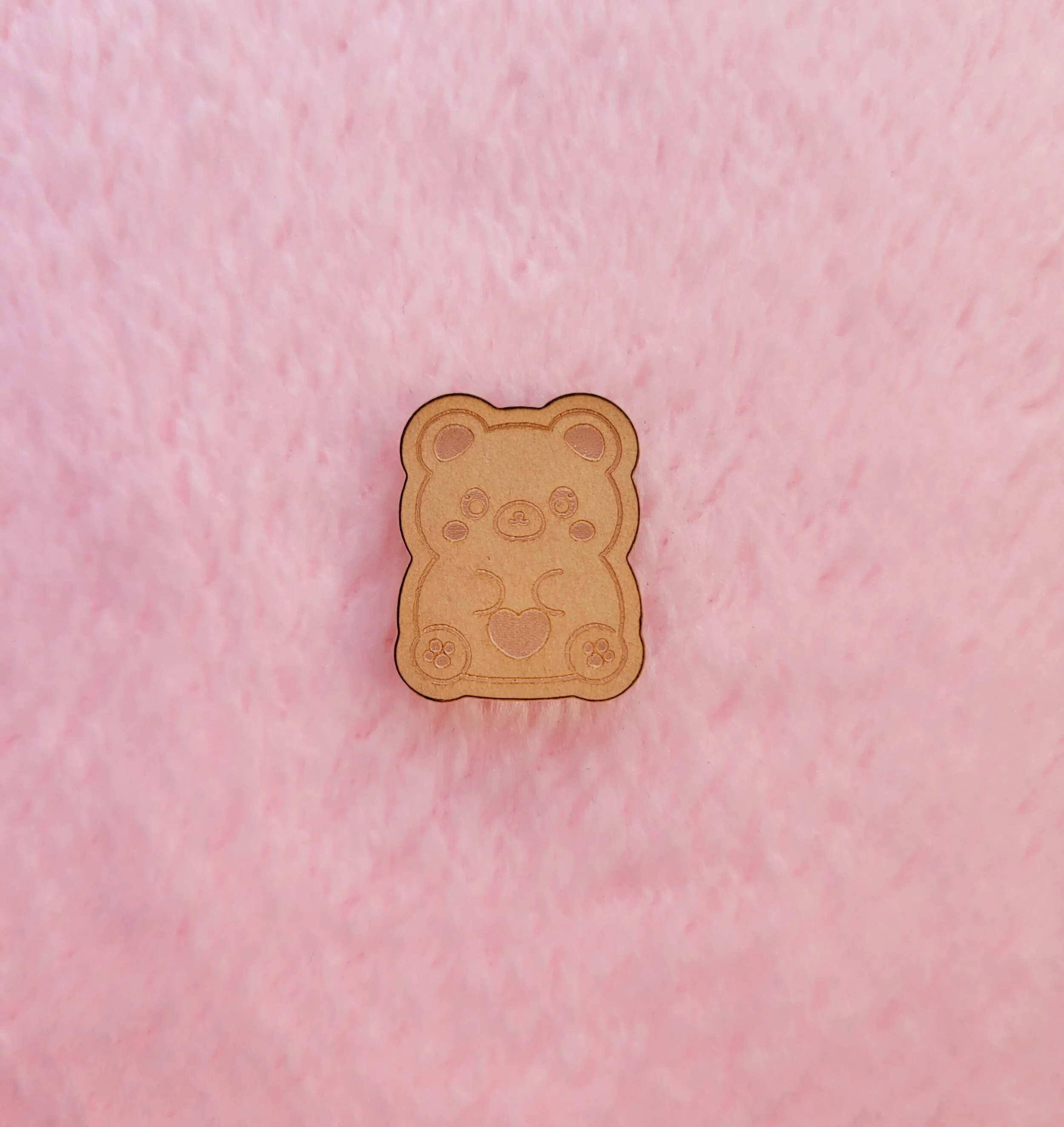 Kawaii Gummy Bear With Cheeks Flat