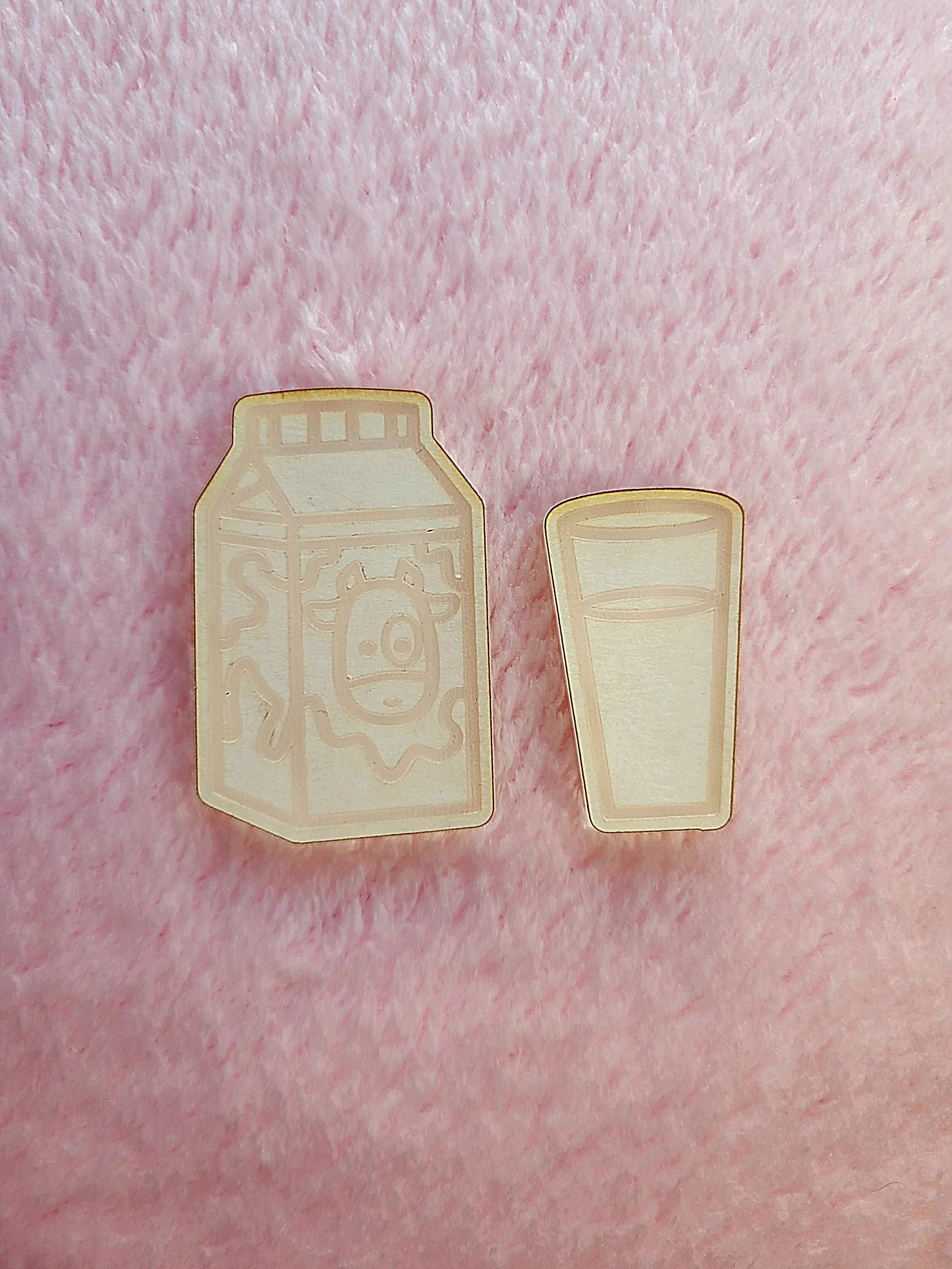 Milk Carton And Glass Flats(SOLD INDIVIDUALLY)