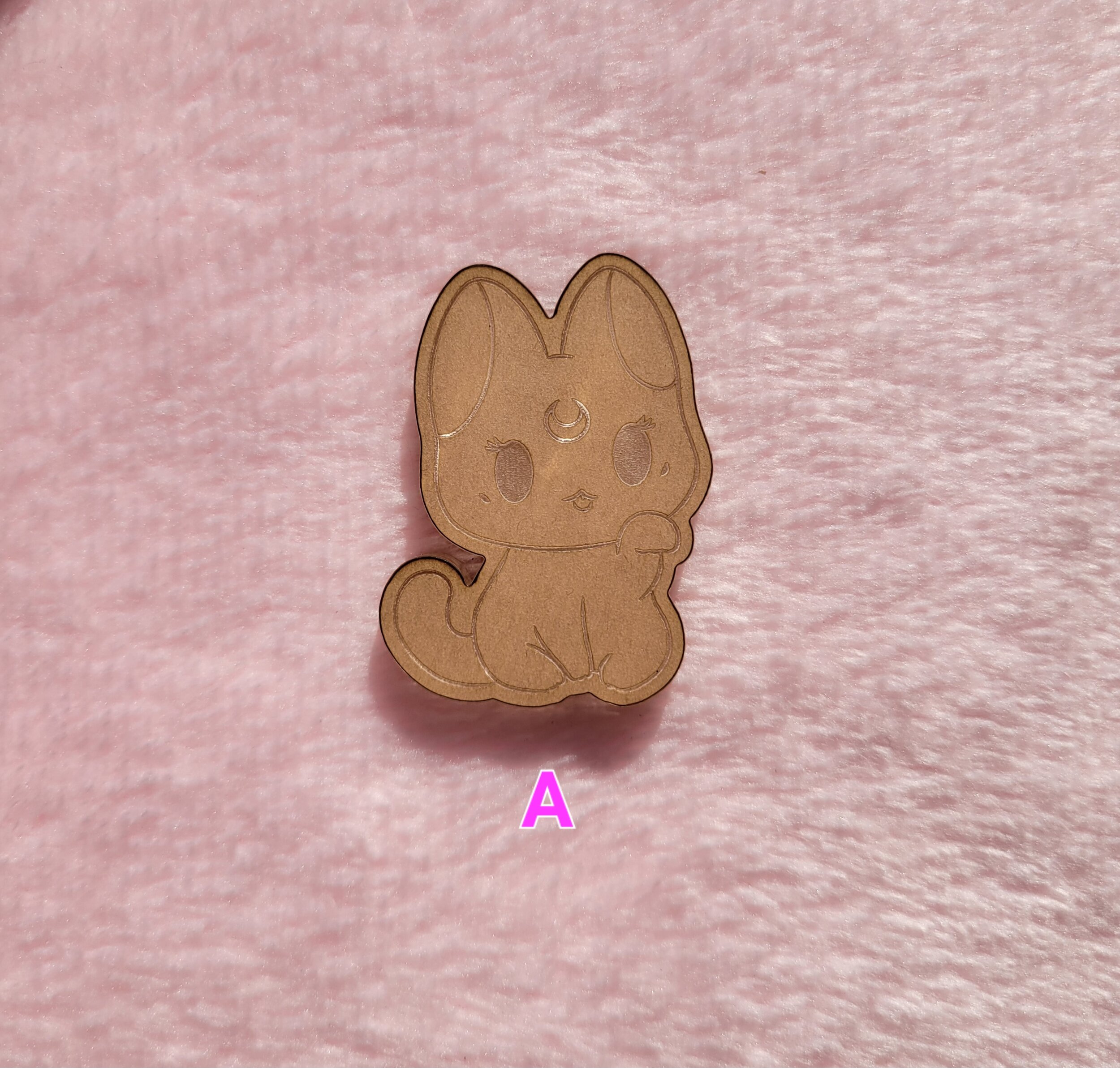 Kawaii Moon Cat Flat A