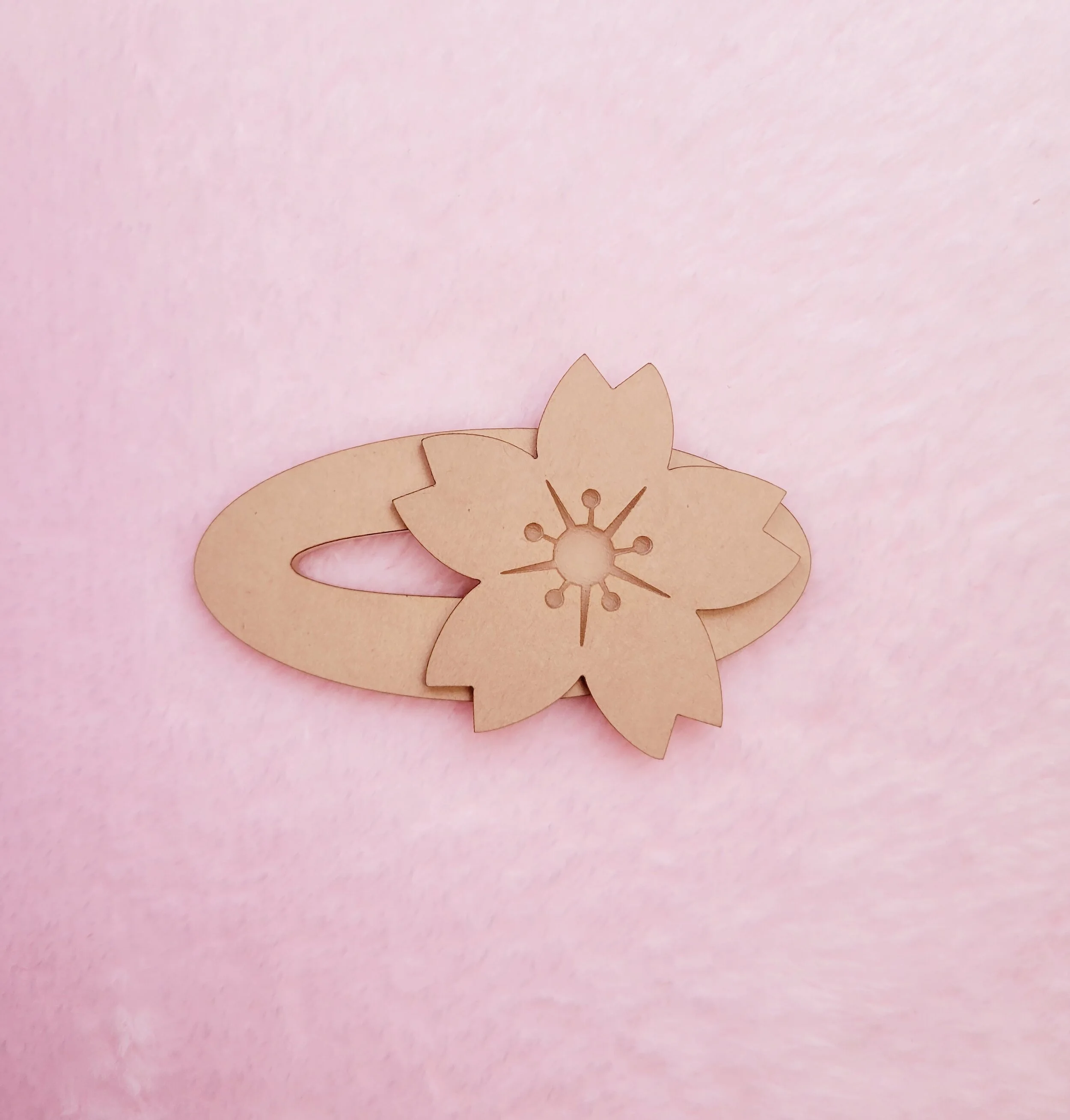Layered 2 Piece Sakura Barrette