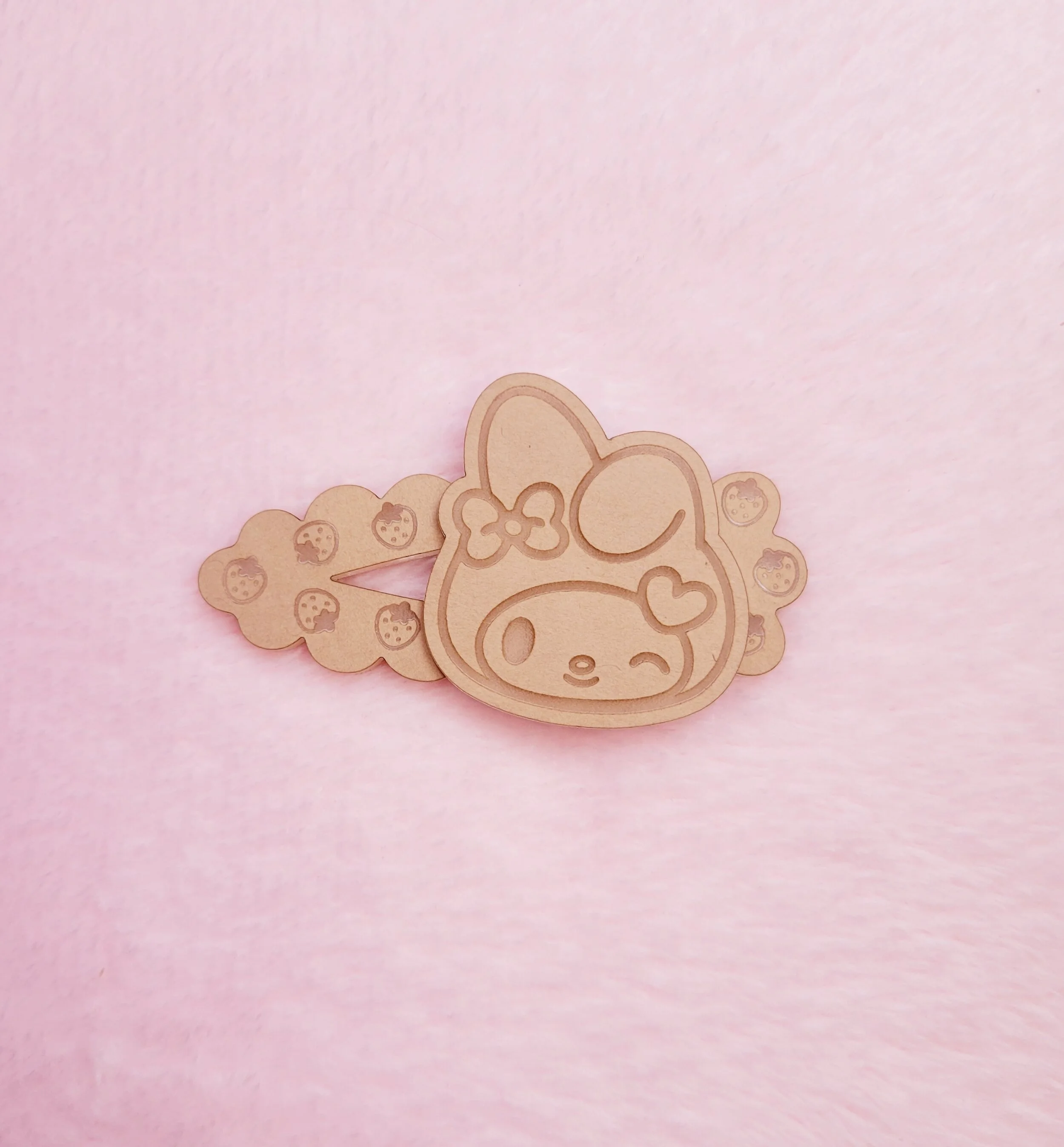 Layered 2 Piece Sweet Bunny Barrette