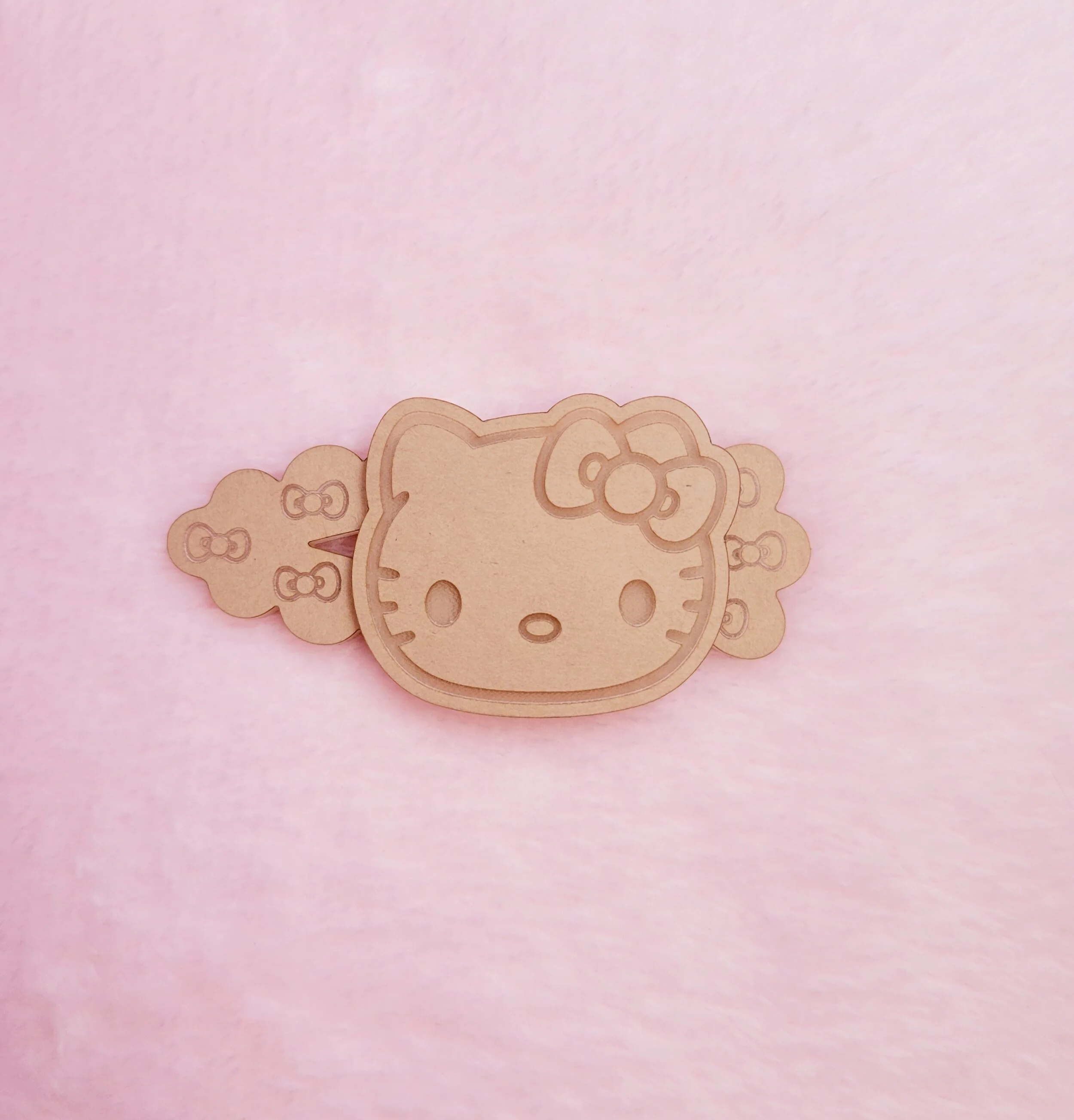 Layered 2 Piece Kitty Barrette