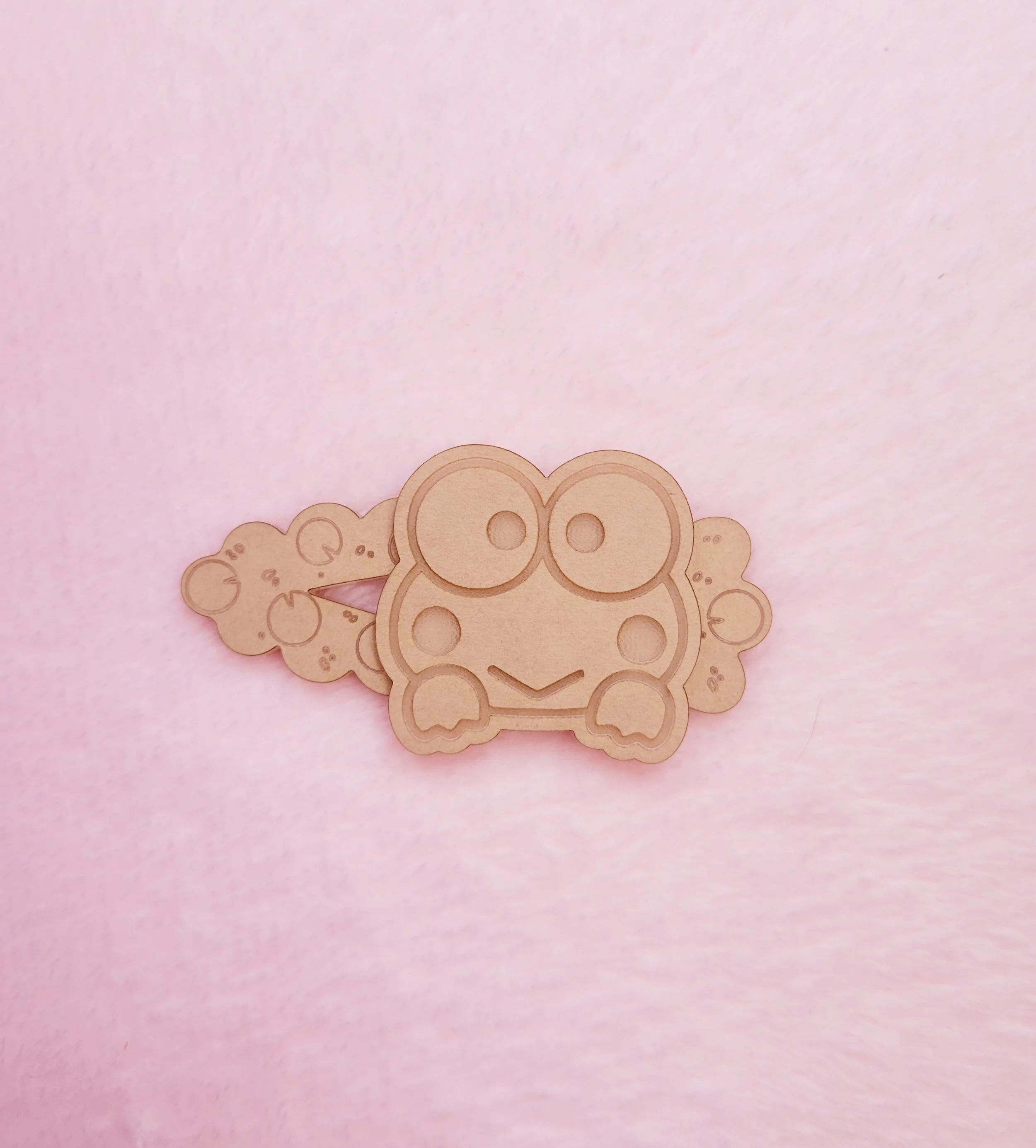 Layered 2 Piece Frog Barrette