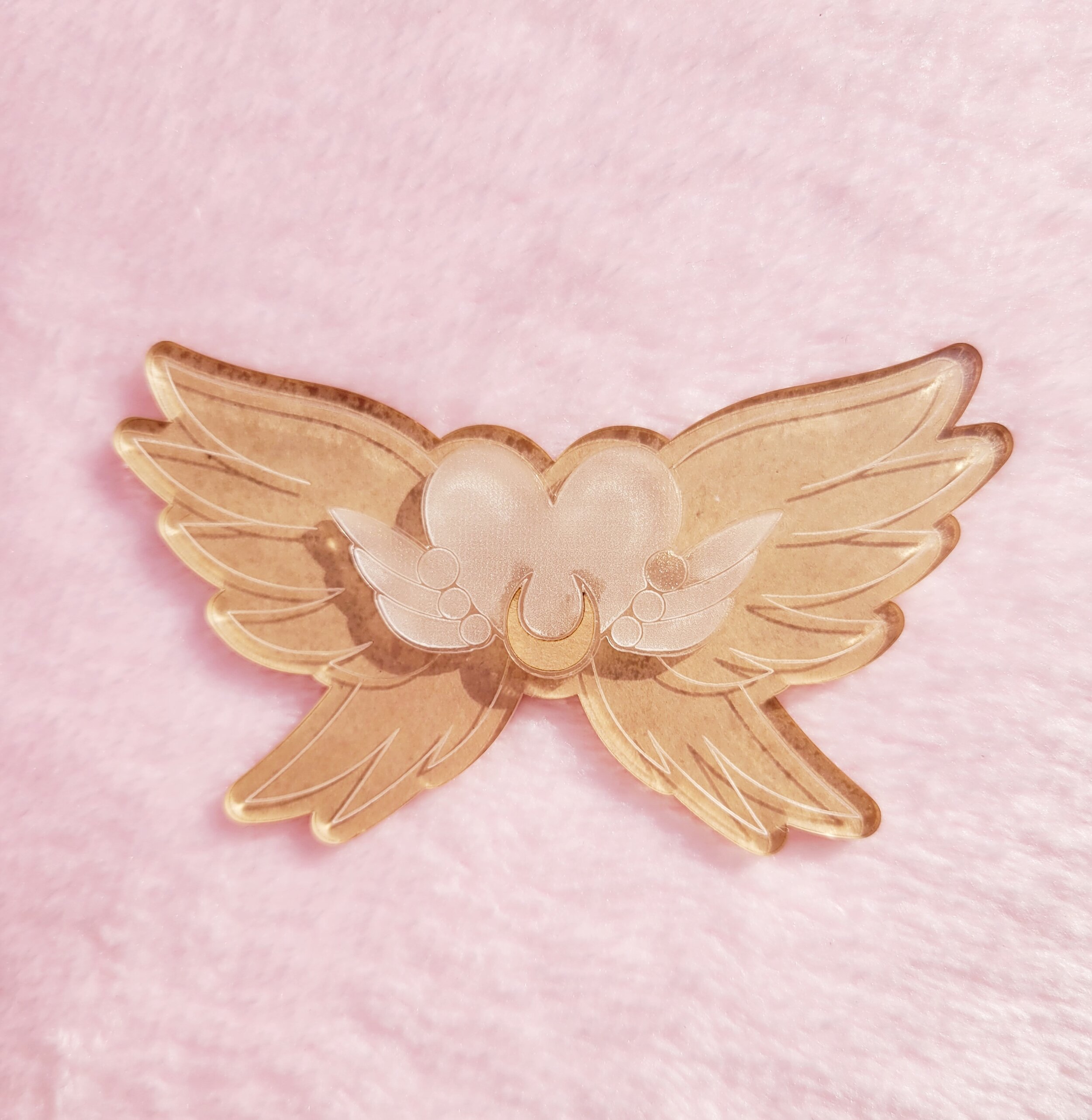 Layered Moon Wings Barrette