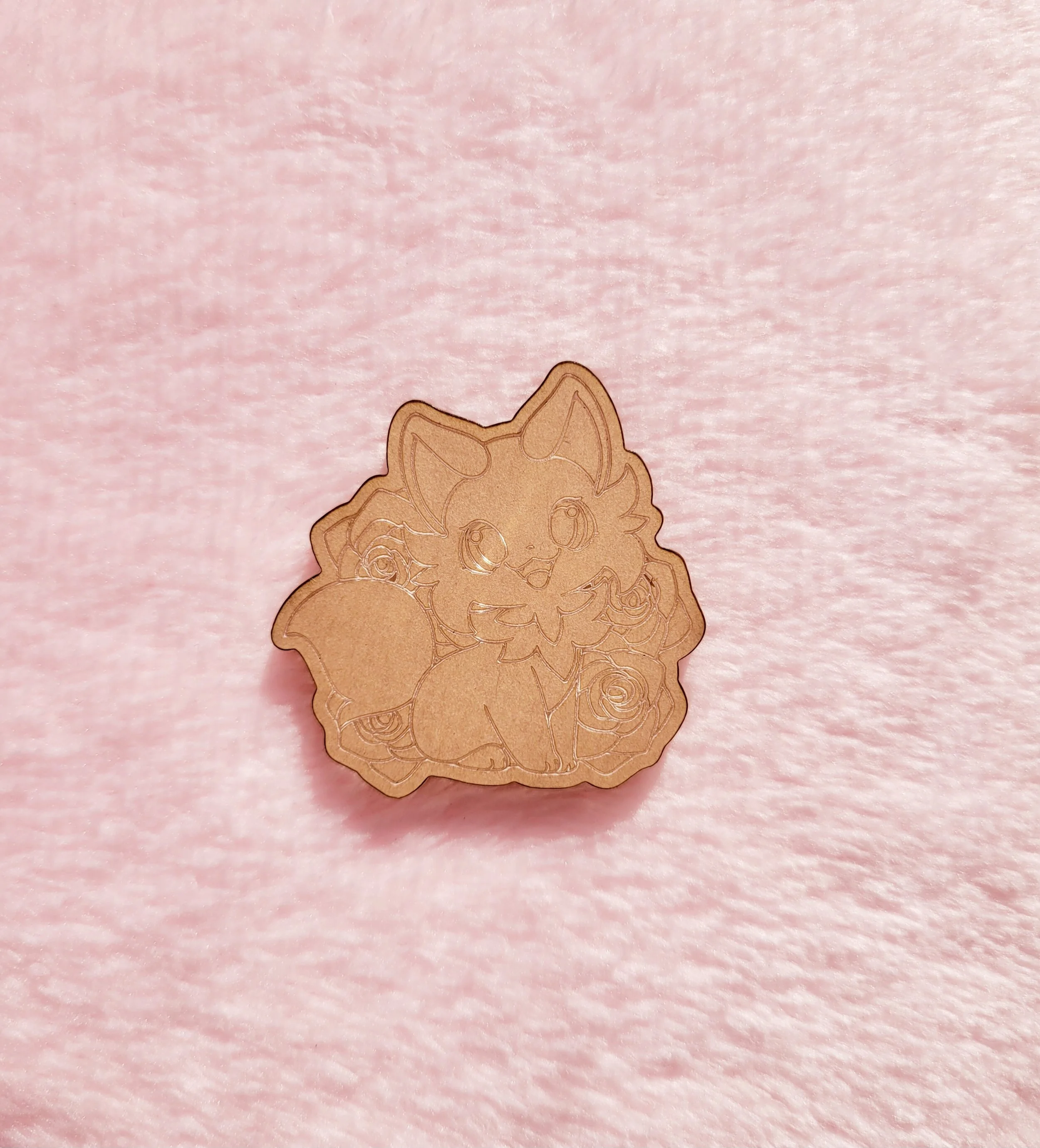 Poke With Roses Flat